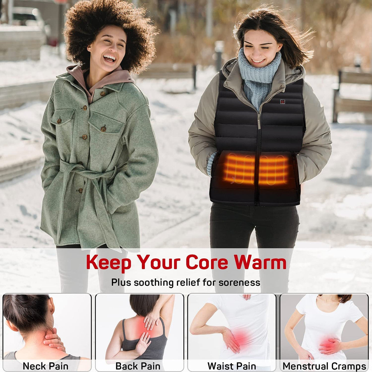 Women’s Adjustable Size Heated Vest