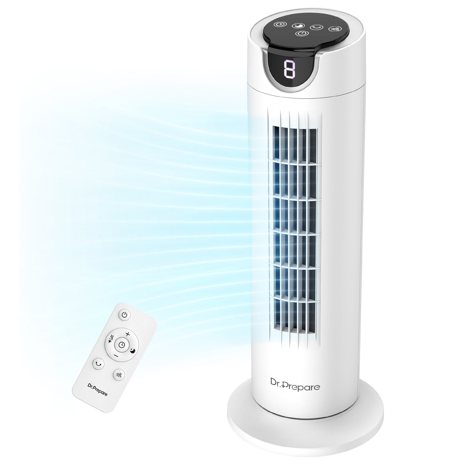 DR.PREPARE 25 dB Quiet Tower Fan