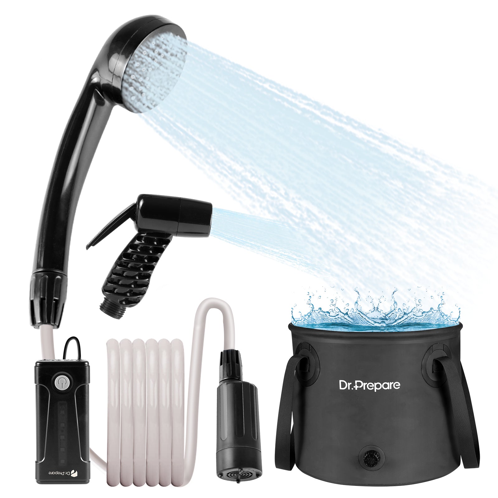 camping shower Dr.Prepare 4.5 Gallons Portable Camping Shower