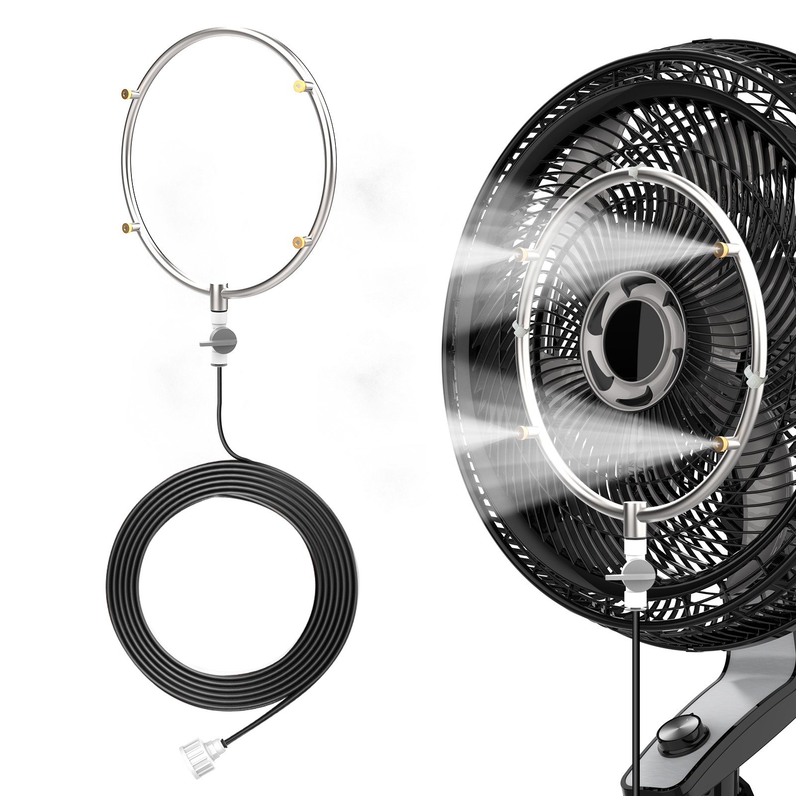 Outdoor Portable Misting Fan Kit