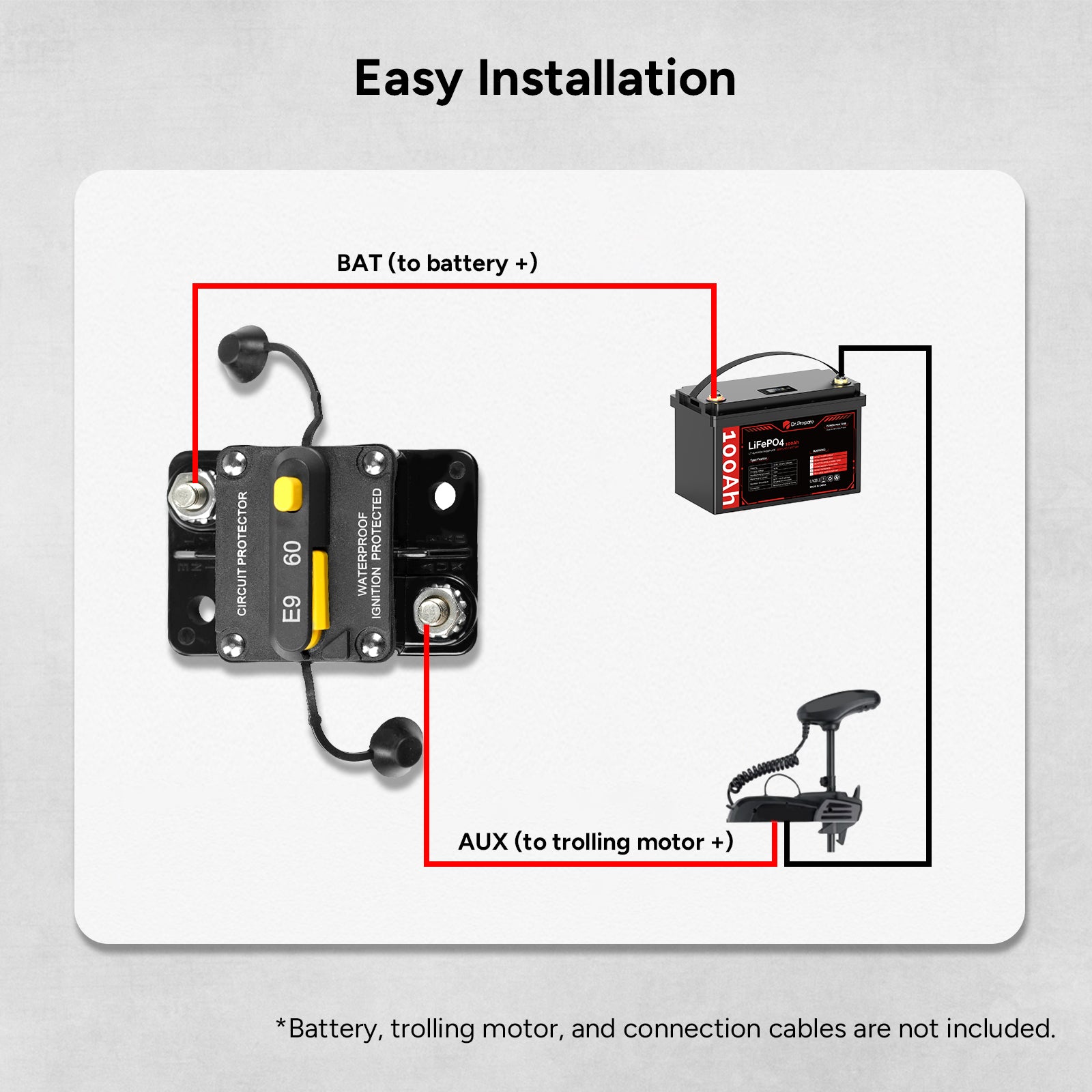 60 Amp Circuit Breaker with Manual Reset Switch