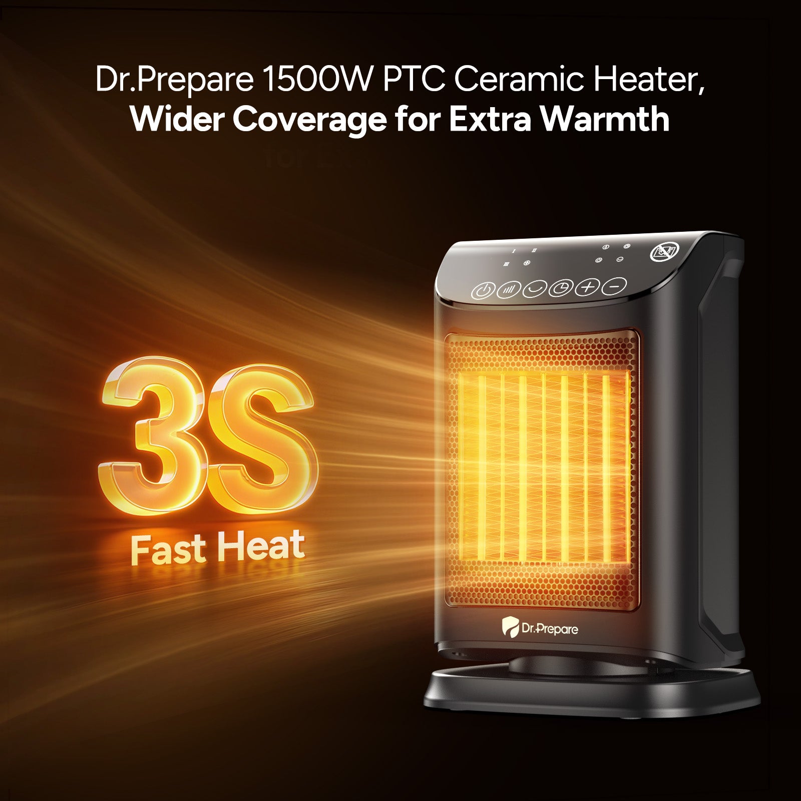 Dr.Prepare Powerful 1500W Space Heater