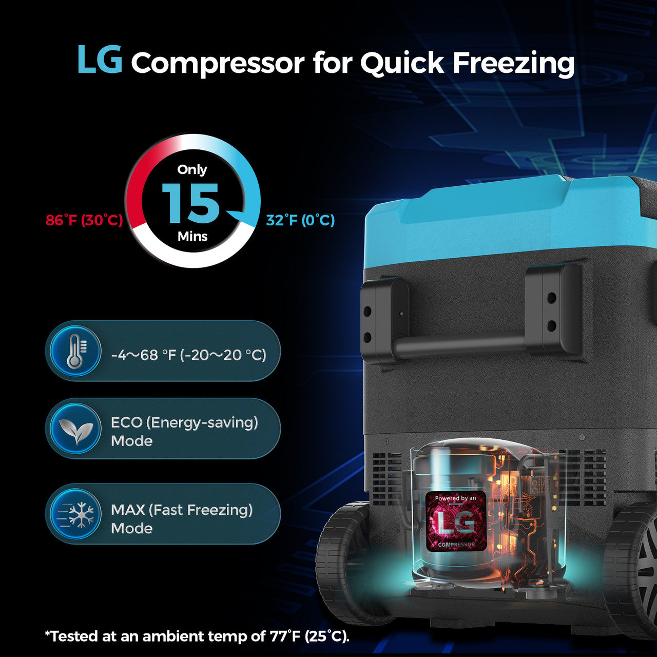 2. LG compressor car refrigerator