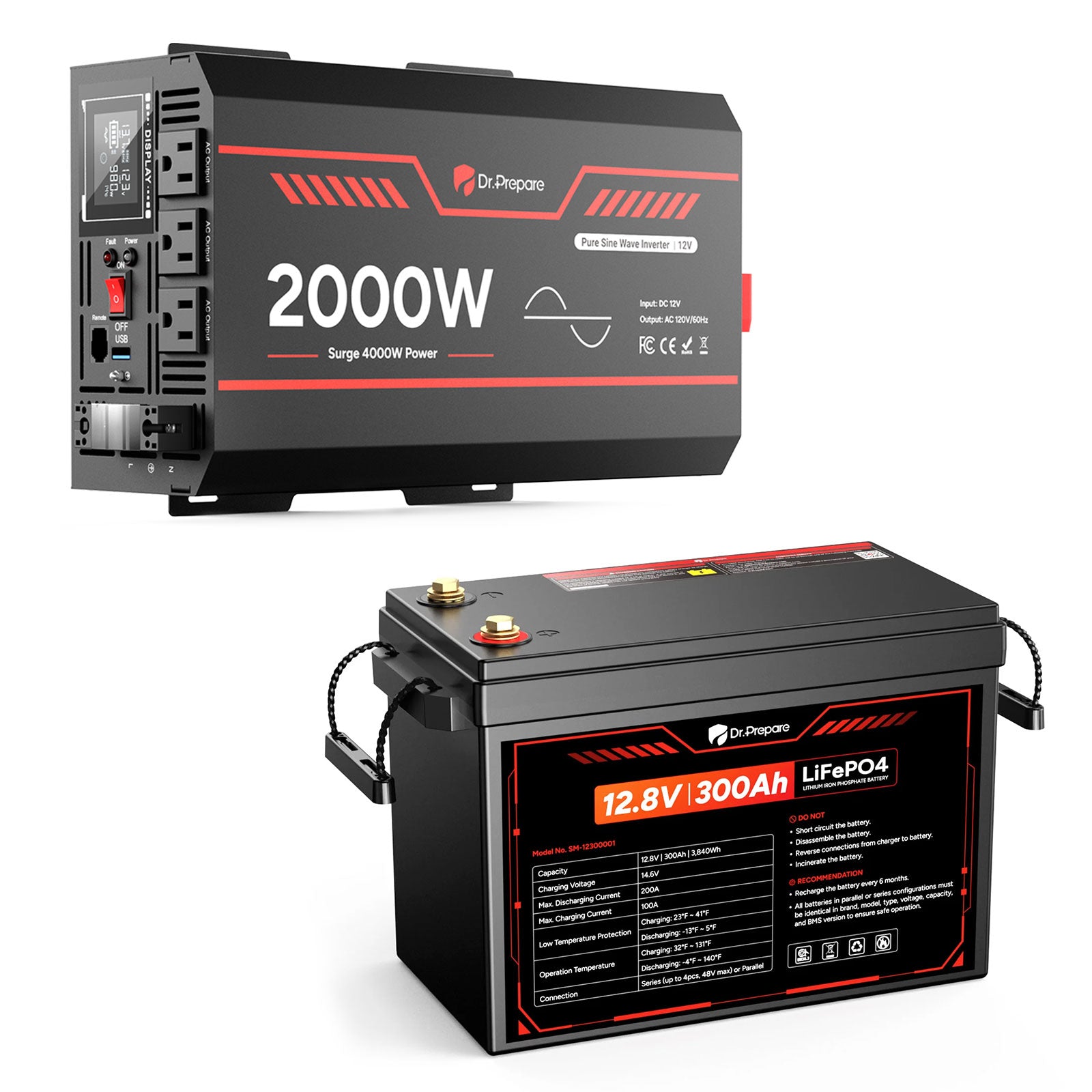 (Back Order 2026/1/10) 2000W 12V Pure Sine Wave Inverter 2025 New Launch