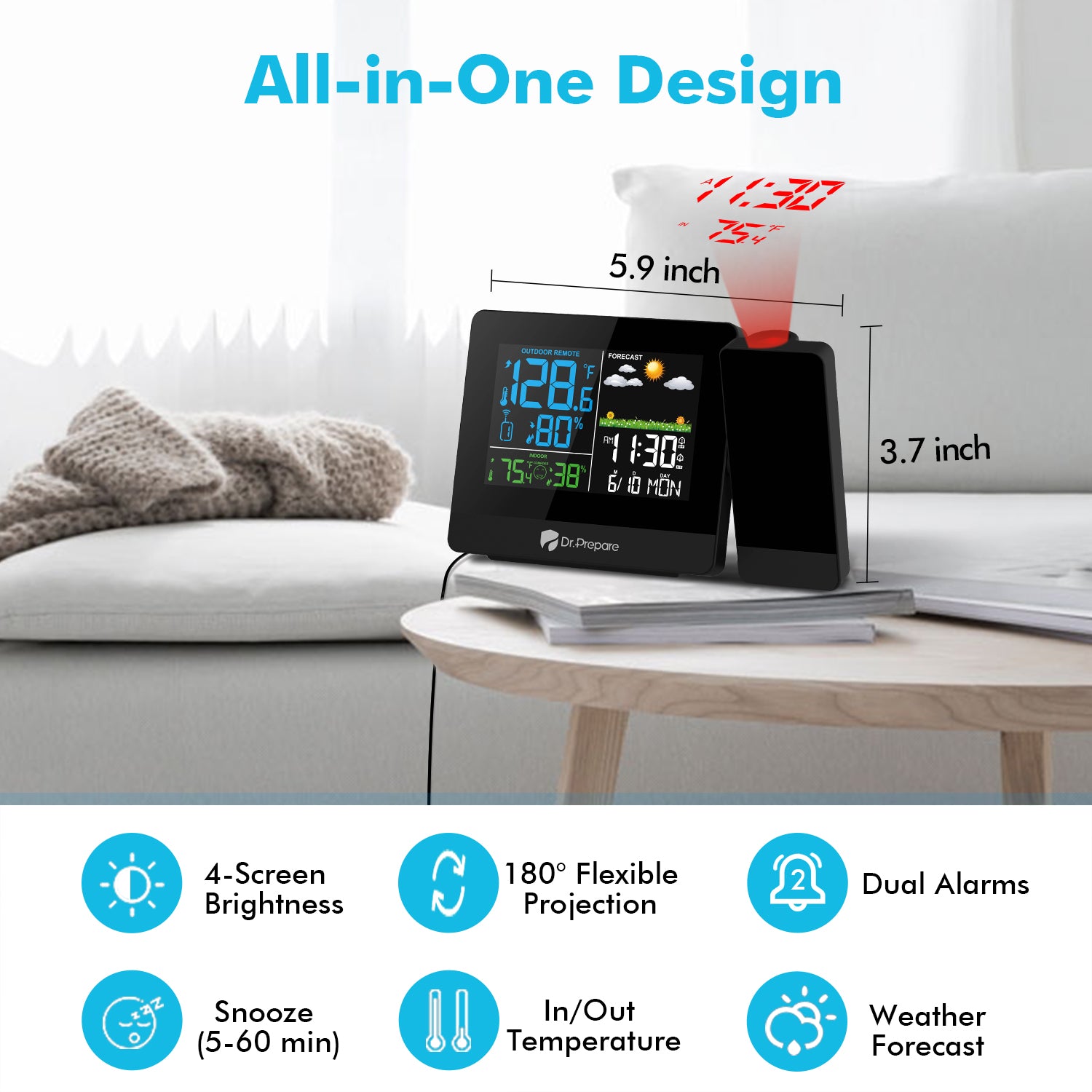 Projection Alarm Clock 003