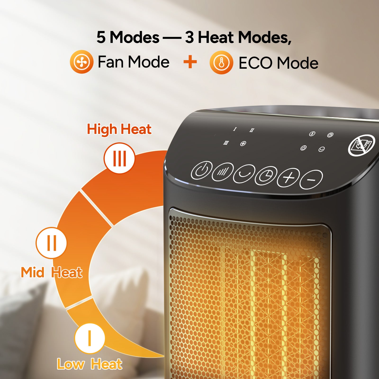 Dr.Prepare Powerful 1500W Space Heater