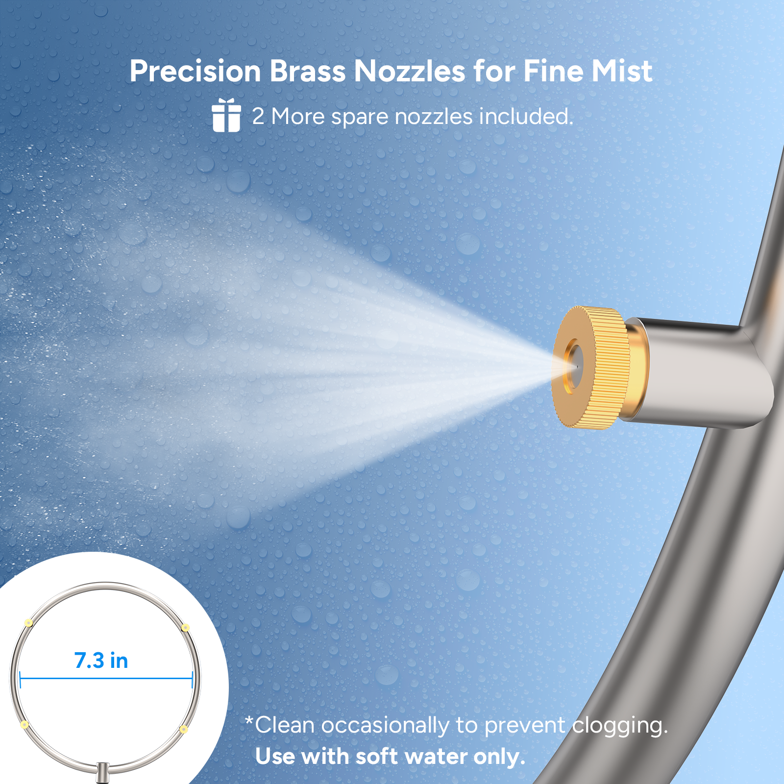 Outdoor Portable Misting Fan Kit