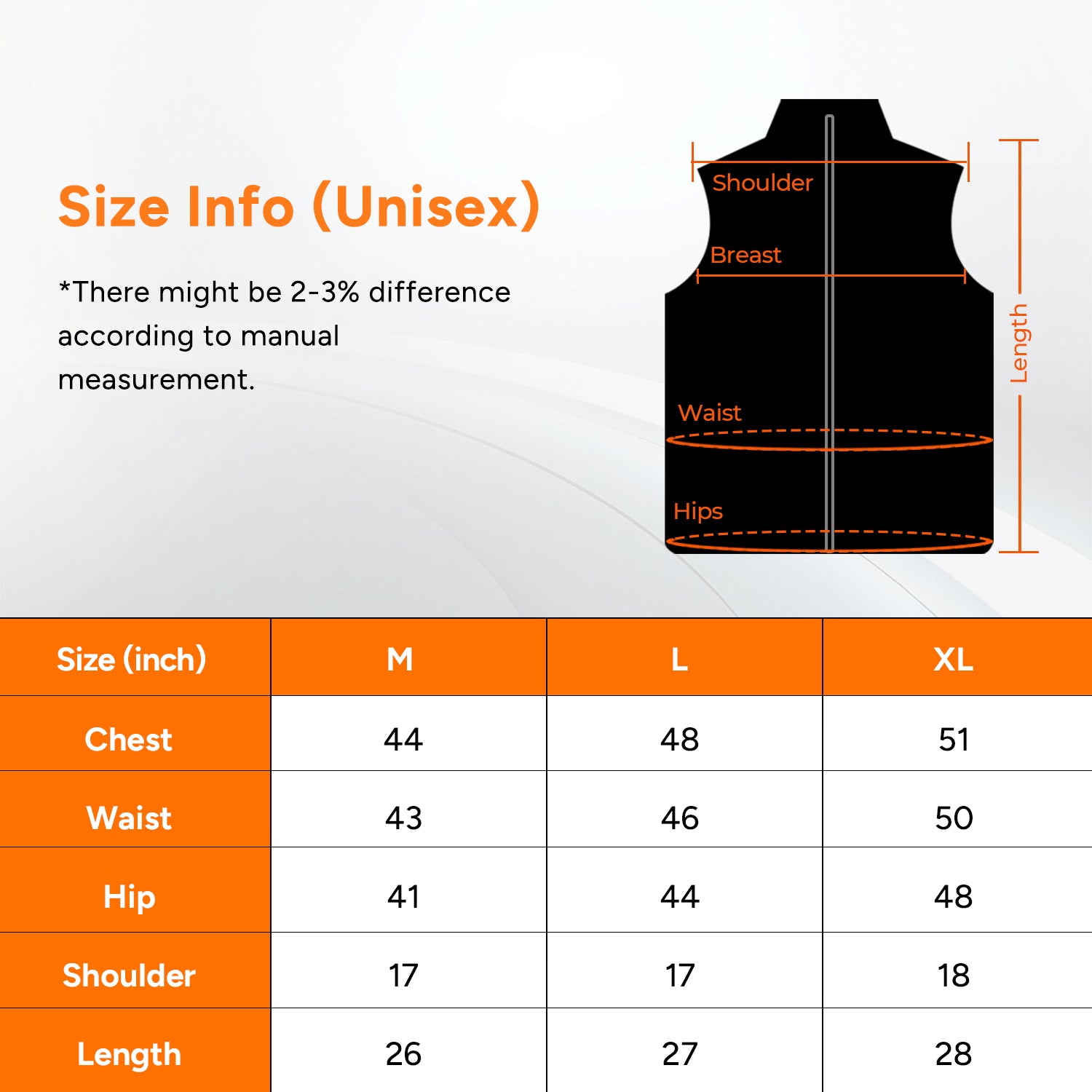 Electric Ultra-Soft Heated Vest with 16000mAh Battery Pack
