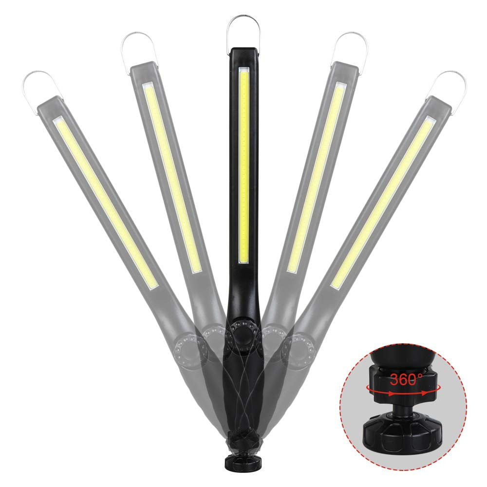 Dr. Prepare LED Work Light, 700 Lumens Rechargeable Work Light, Cordless Portable Magnetic COB LED Work Light, Inspection Light for Car Repair, Home, Garage, Emergency