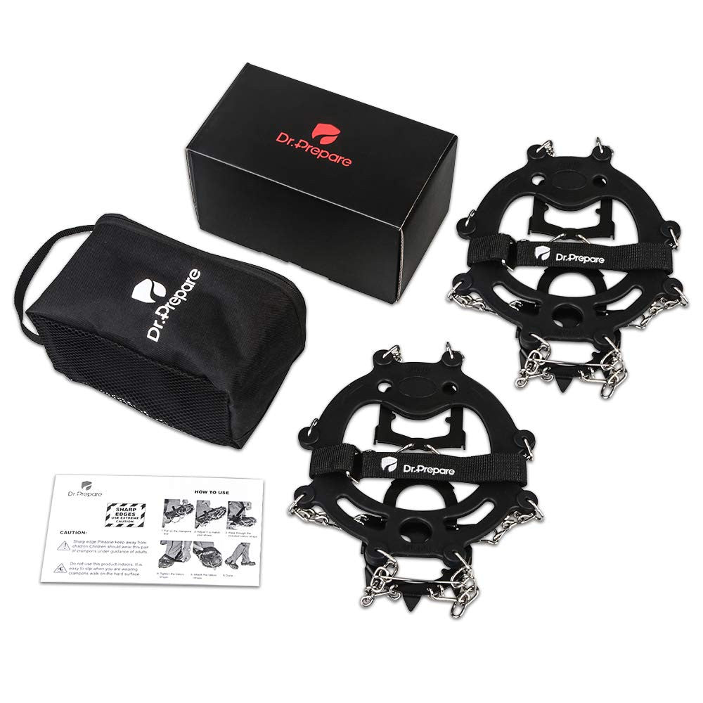 Dr. Prepare Ice Cleats, Ice Grippers & Crampons, Traction Cleats