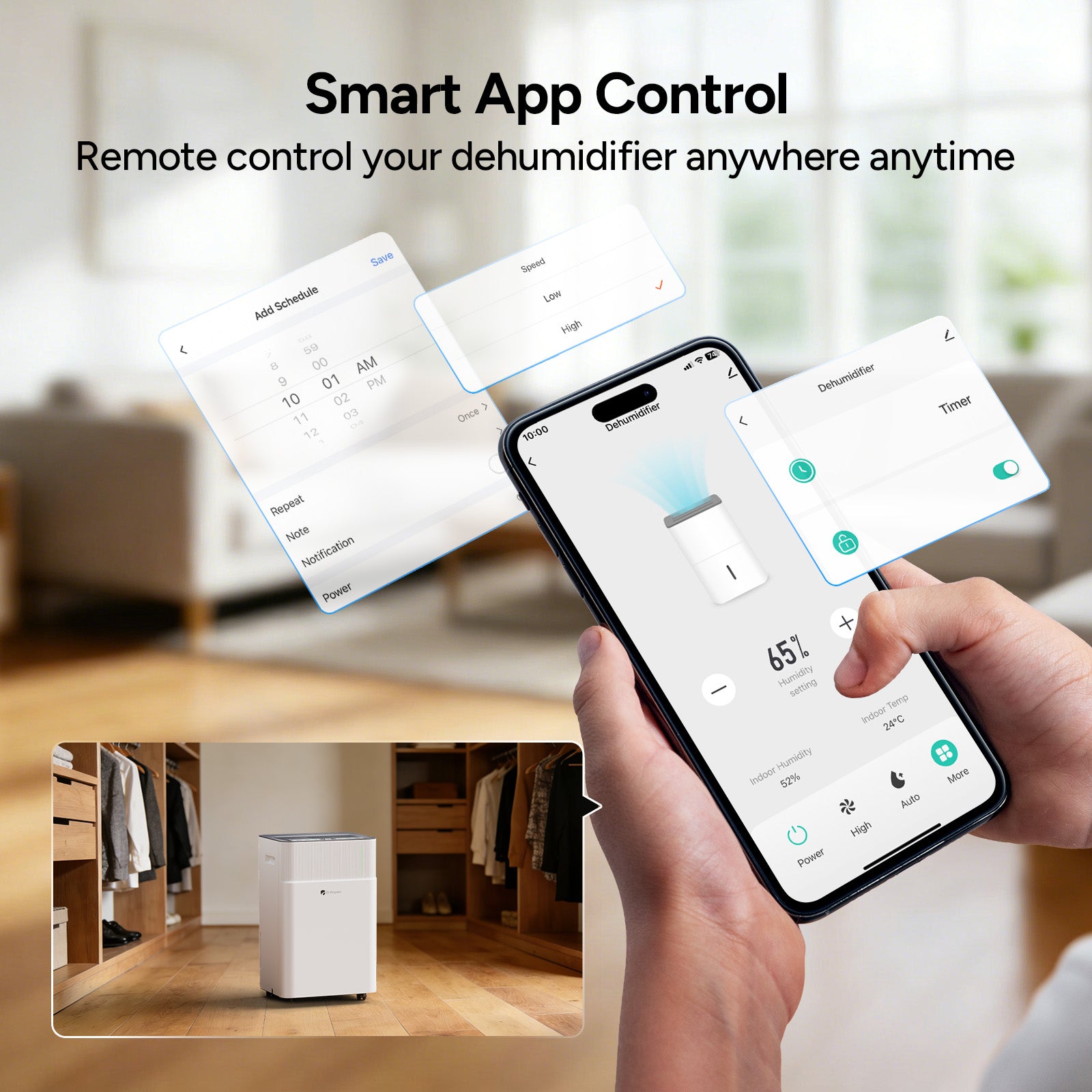 DR.PREPARE 65 Pints Home Dehumidifier