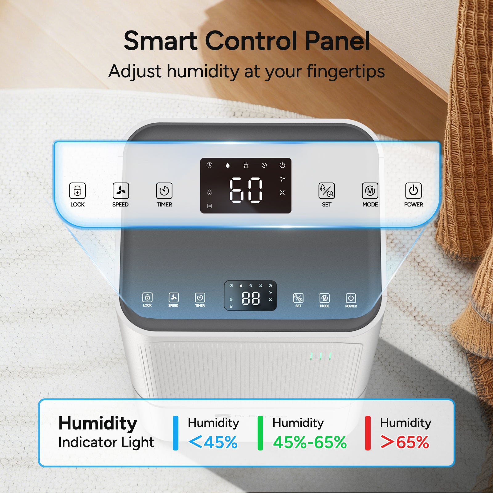 DR.PREPARE 38 Pints Home Dehumidifier