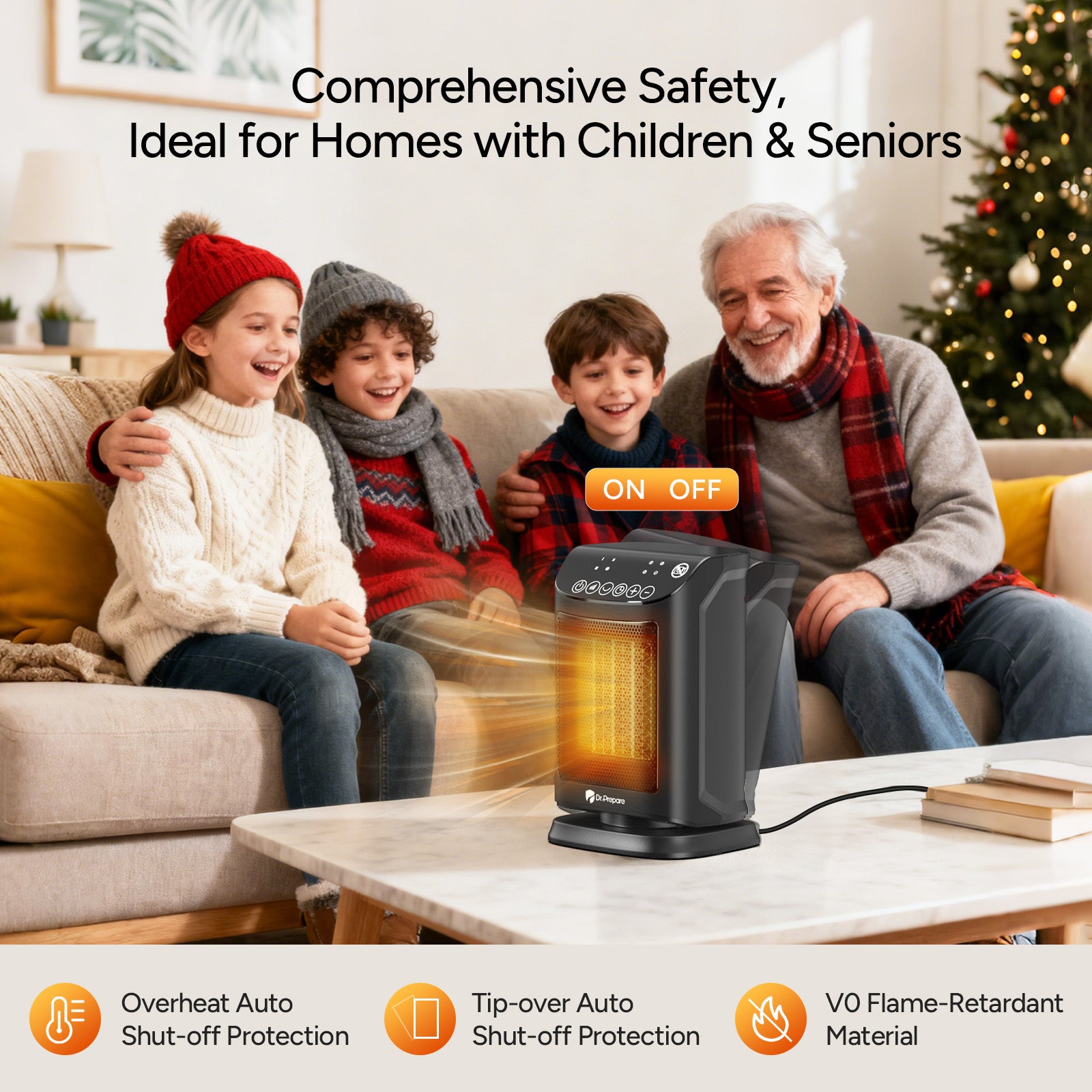 Dr.Prepare Powerful 1500W Space Heater