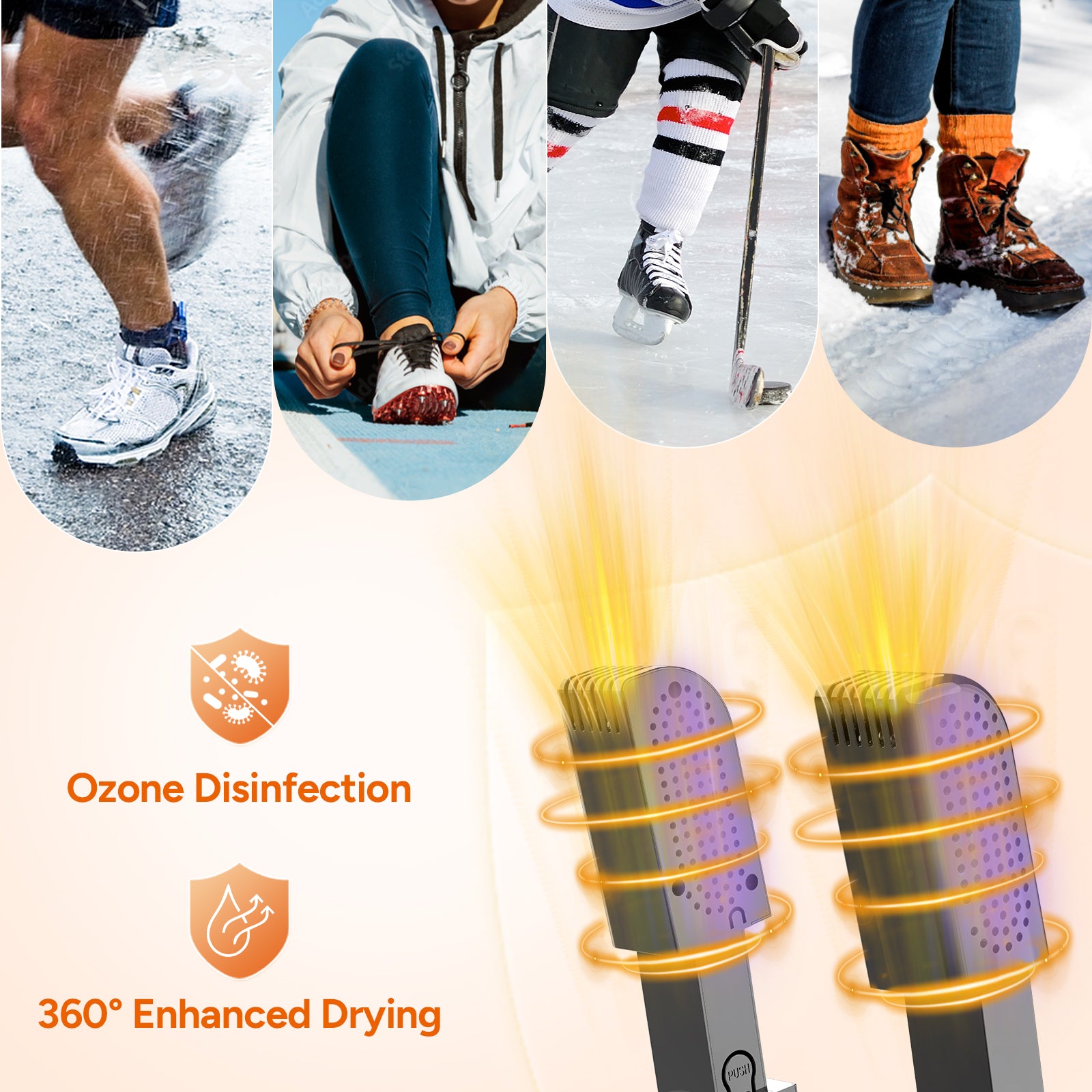 Dr.Prepare Upgraded Shoe Dryer with 180-min Auto-off Timer & Aroma Box