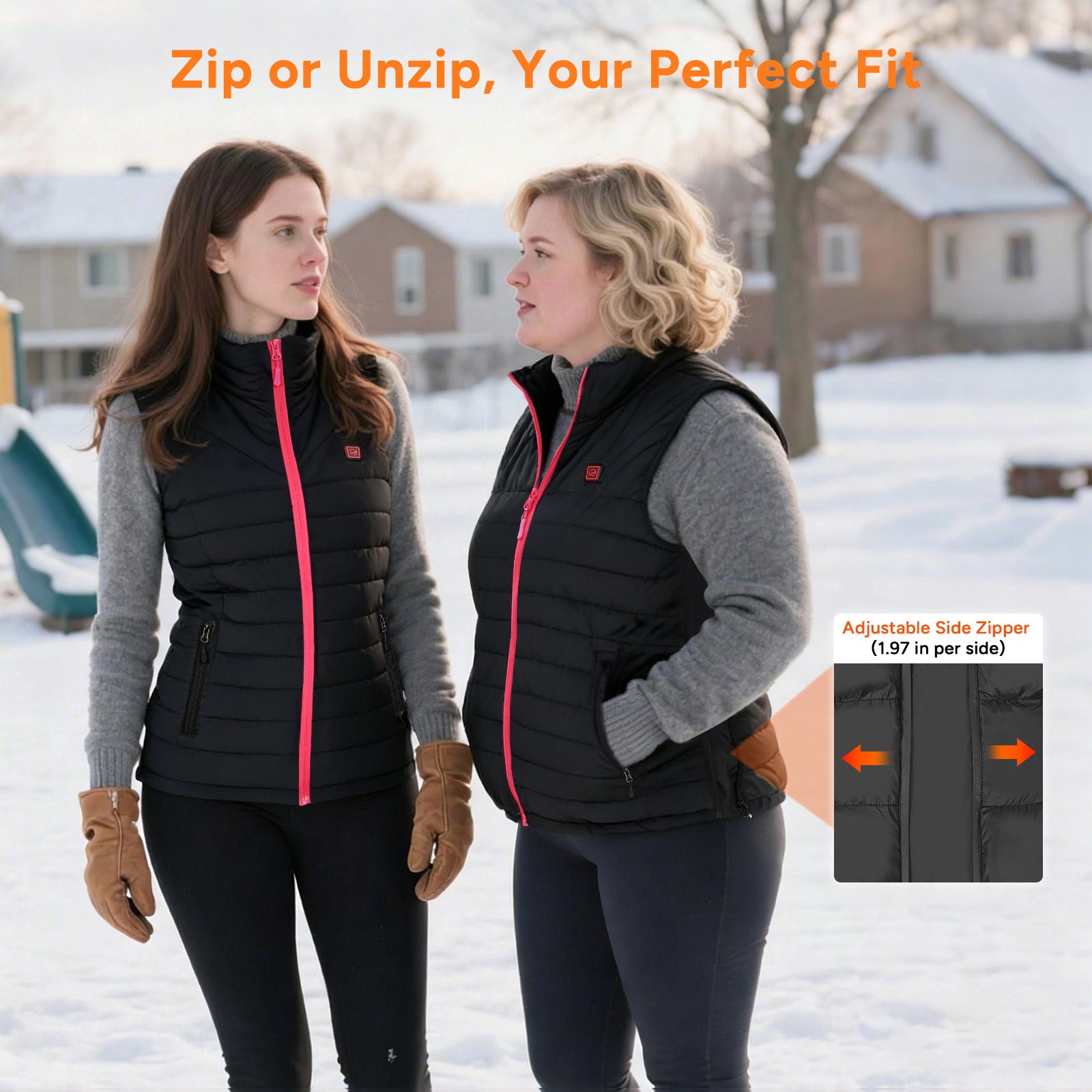 Dr. Prepare Women’s Heated Vest, Lightweight Heating Vest for Women with 3 Heating Levels