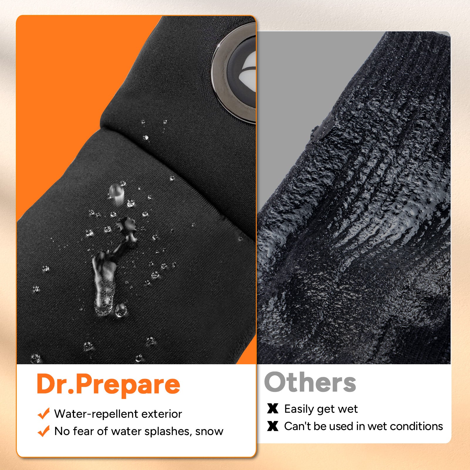 Heated Gloves with 7.4V 3200mAh Battery