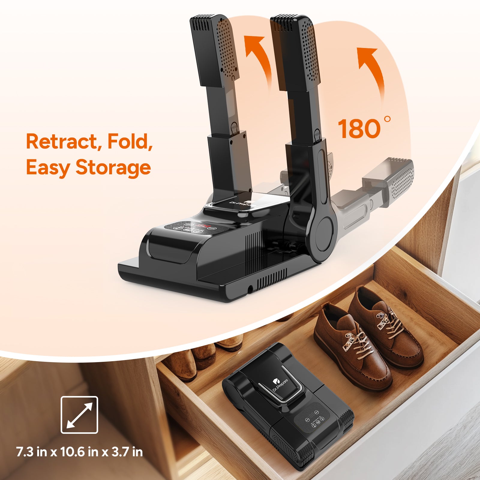 Dr.Prepare Upgraded Shoe Dryer with 180-min Auto-off Timer