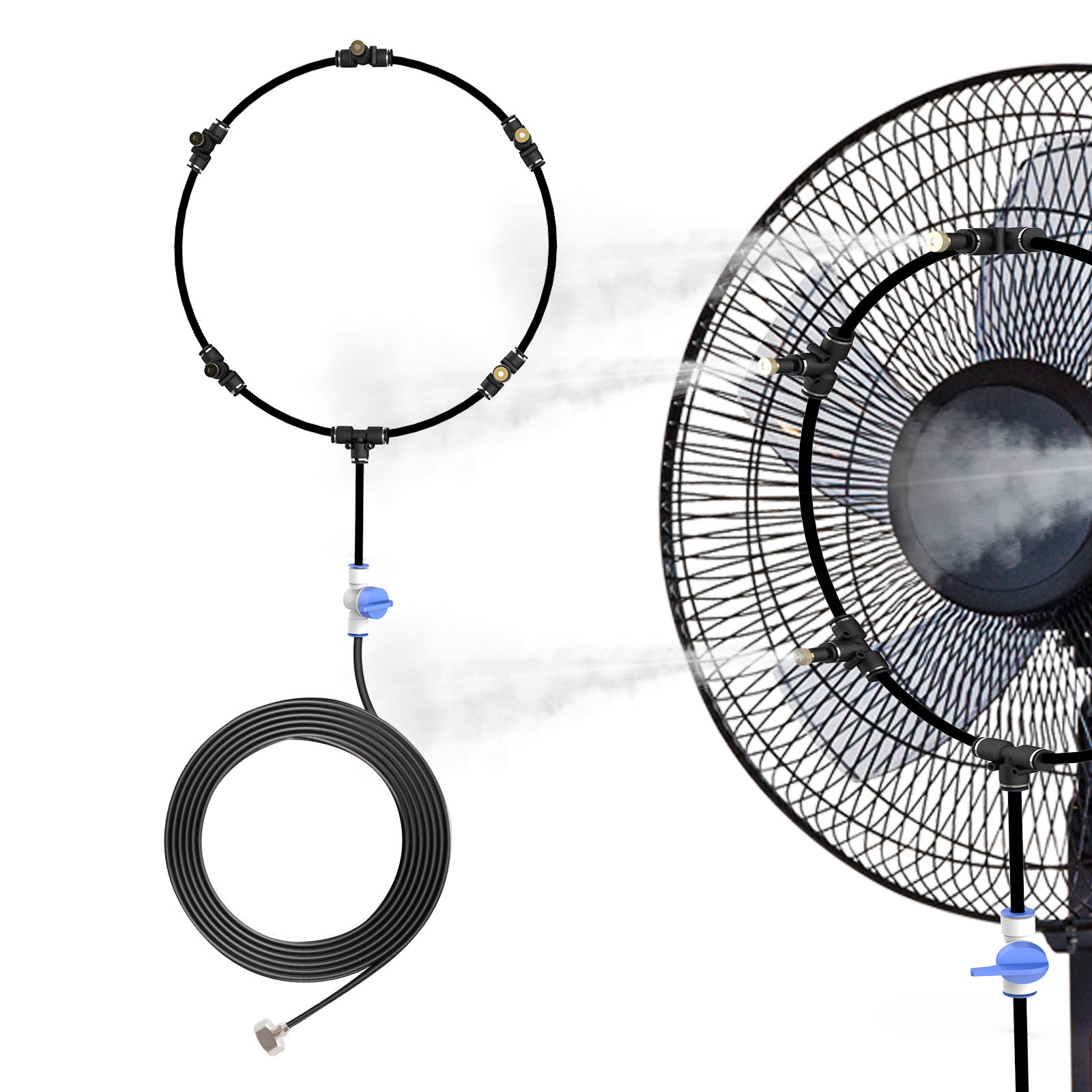 Outdoor Portable Misting Fan Kit