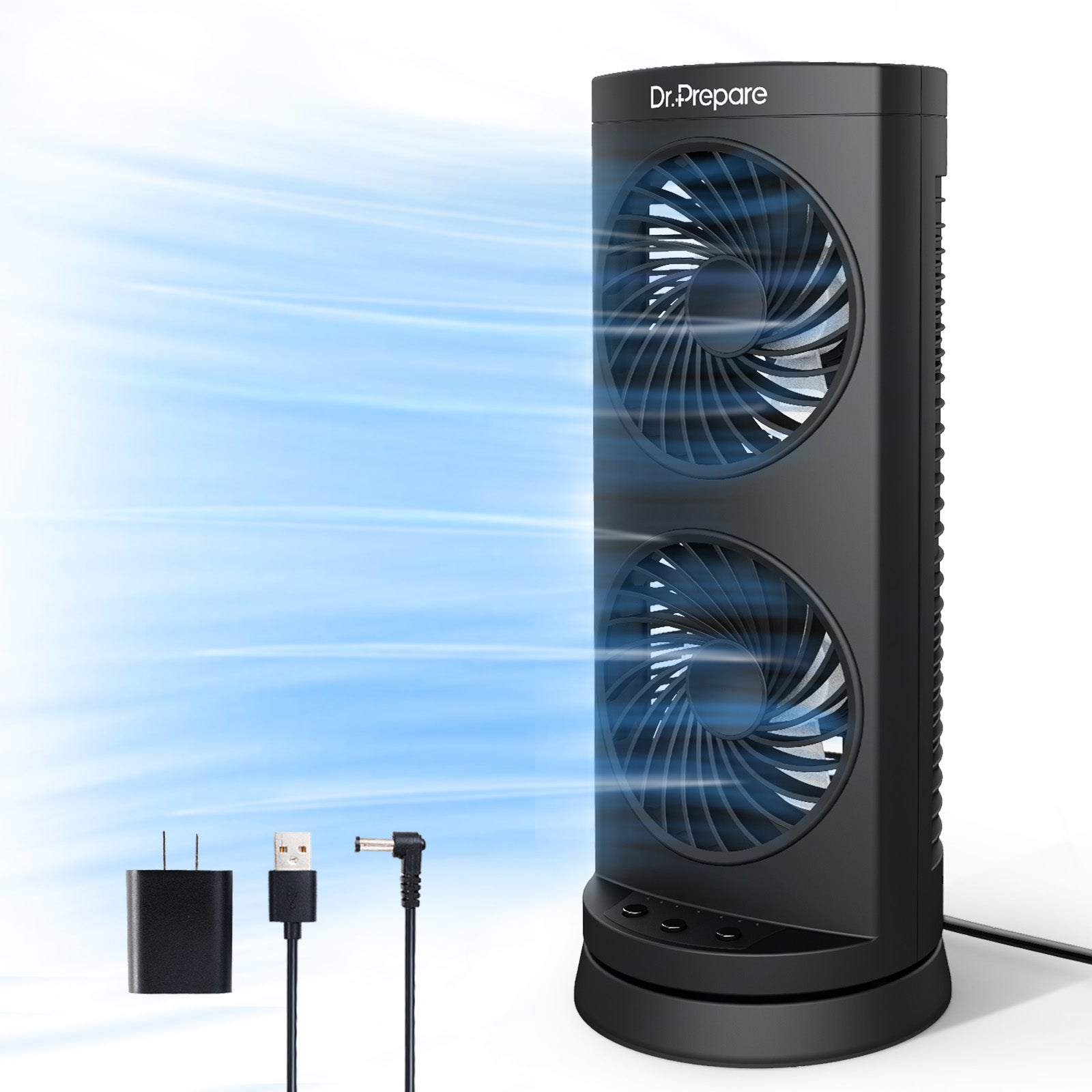 Upgraded Dual Oscillating Tower Fan