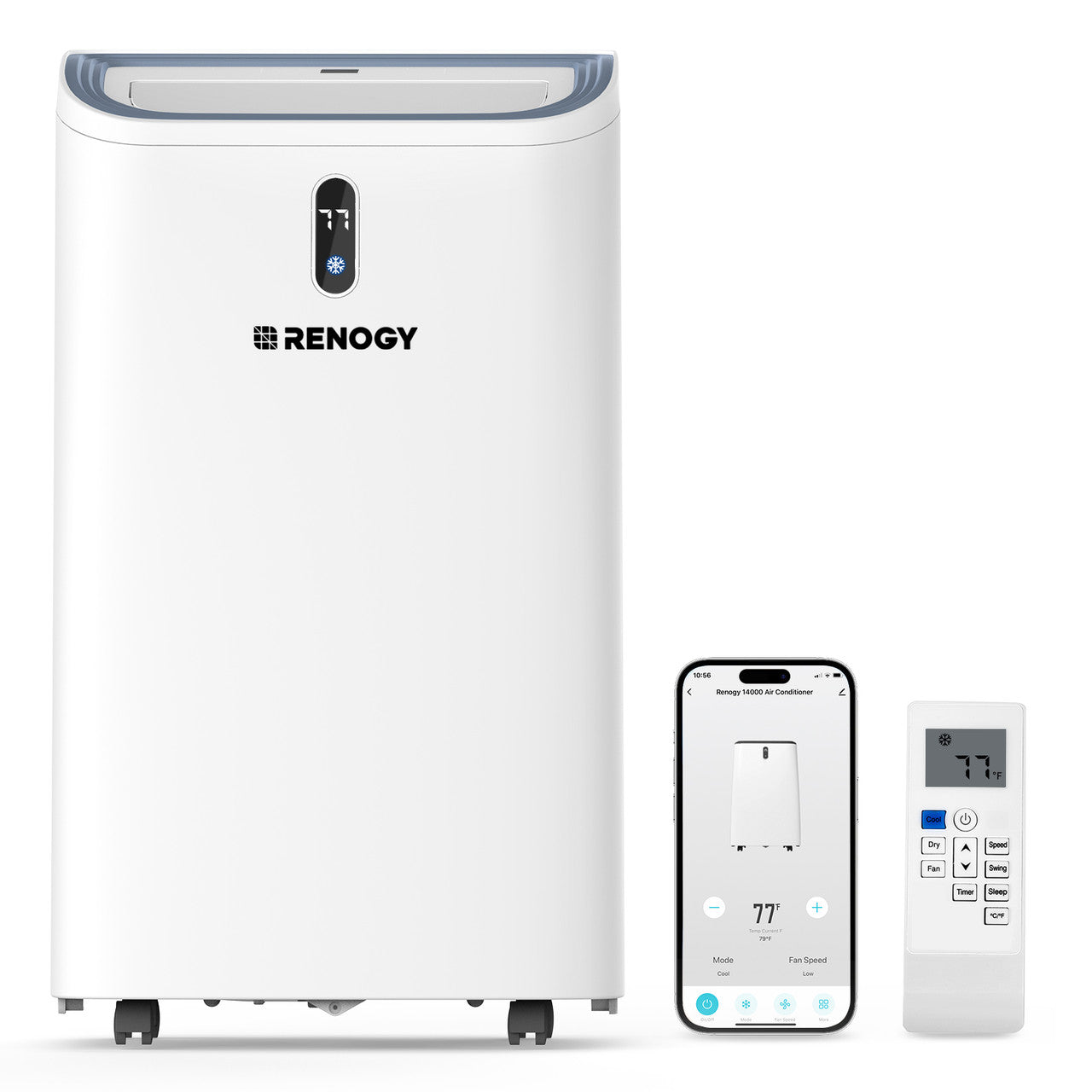 1. Renogy 14000BTU portable air conditioner