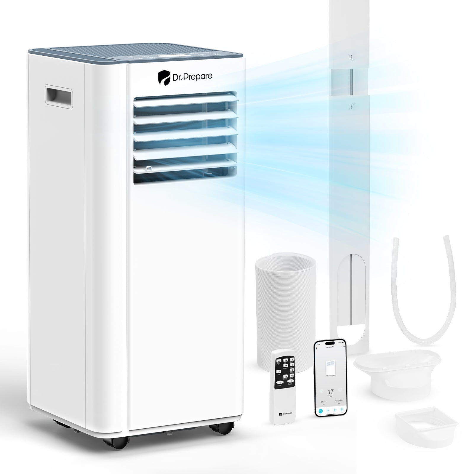 Dr.Prepare 10000 BTU Smart WiFi Portable Air Conditioner
