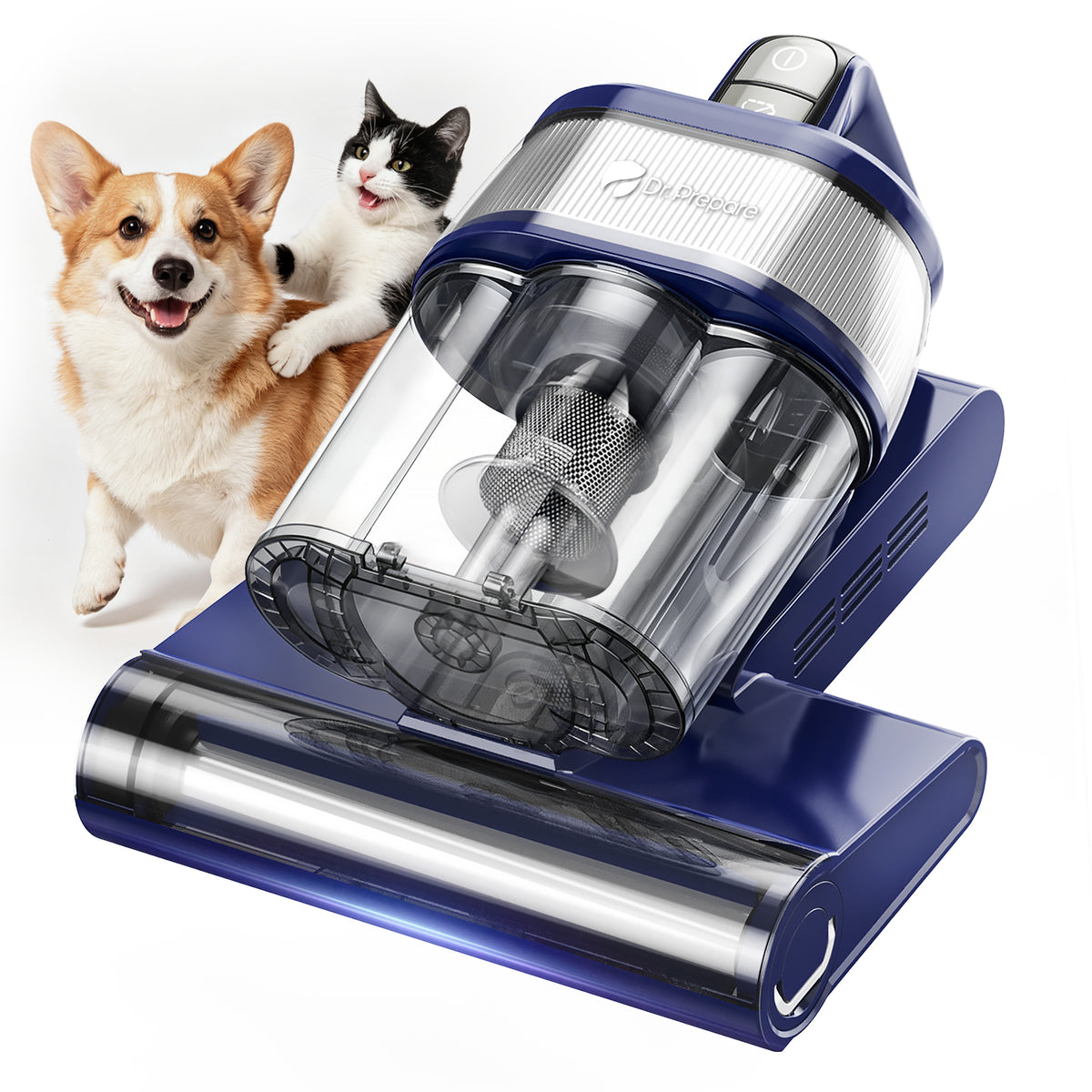 Dr.Prepare Cordless Handheld Vacuum, 18.5kPa Suction, 80000RPM, 38min Max, 2 Modes