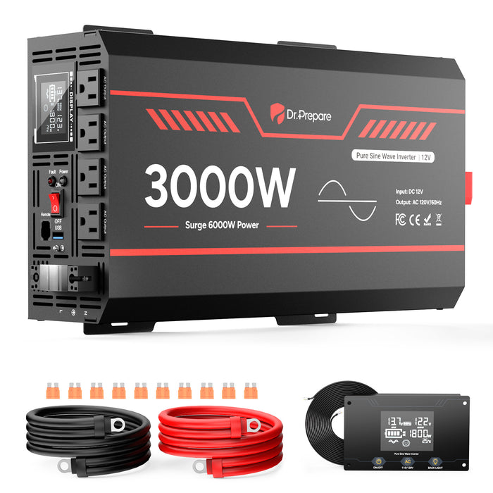 Dr Prepare 3000W pure sine wave inverter