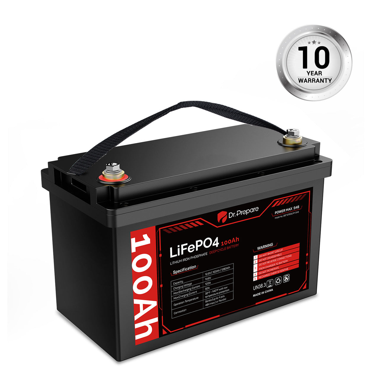 1. Dr.Prepare 12v lithium battery