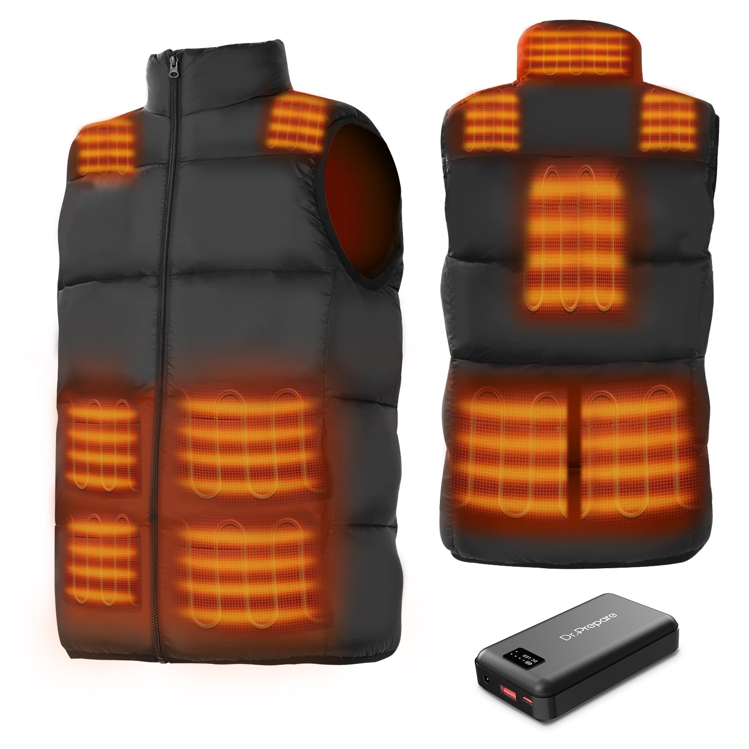 Electric Ultra-Soft Heated Vest with 16000mAh Battery Pack 【2024 New Launch】