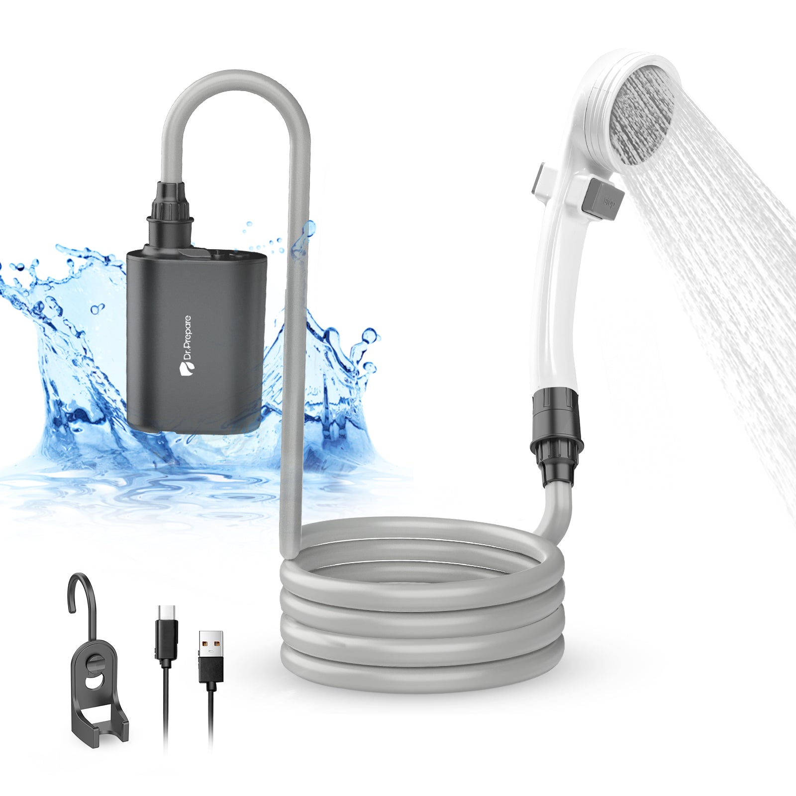 （Back Order 25/9）8000mAh Portable Shower Pump