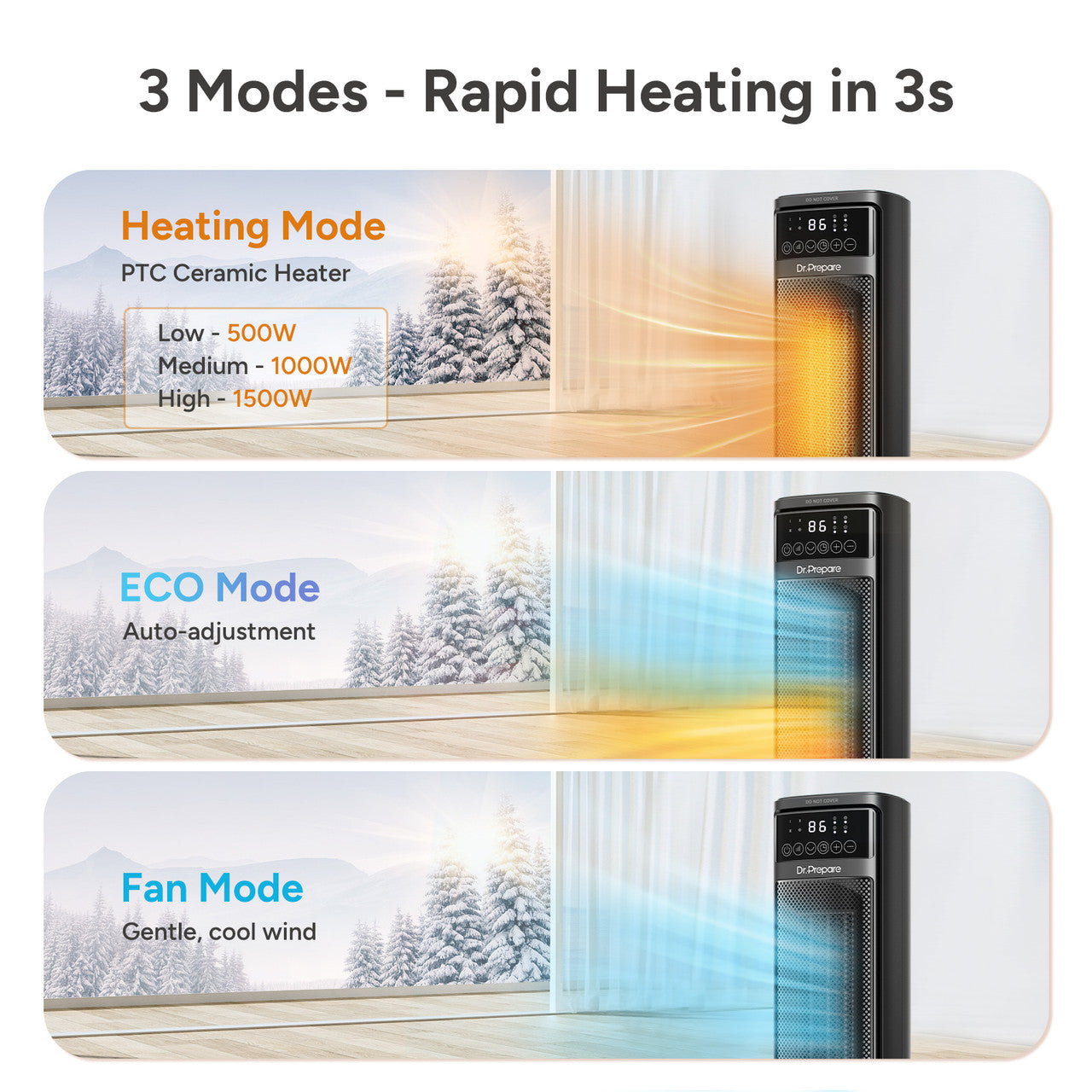 3 Modes - Rapid Heating