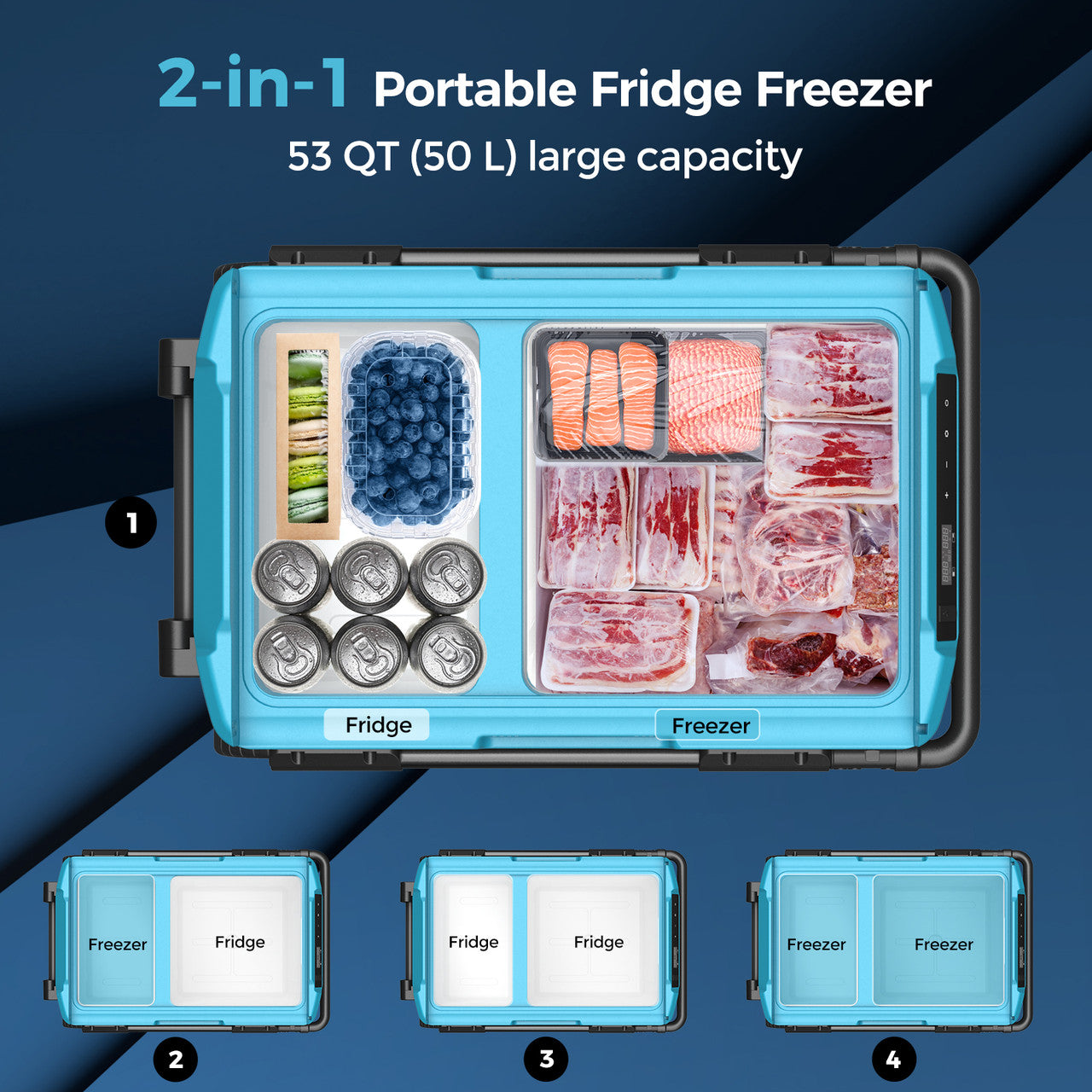 3. 2-in-1 portable fridge