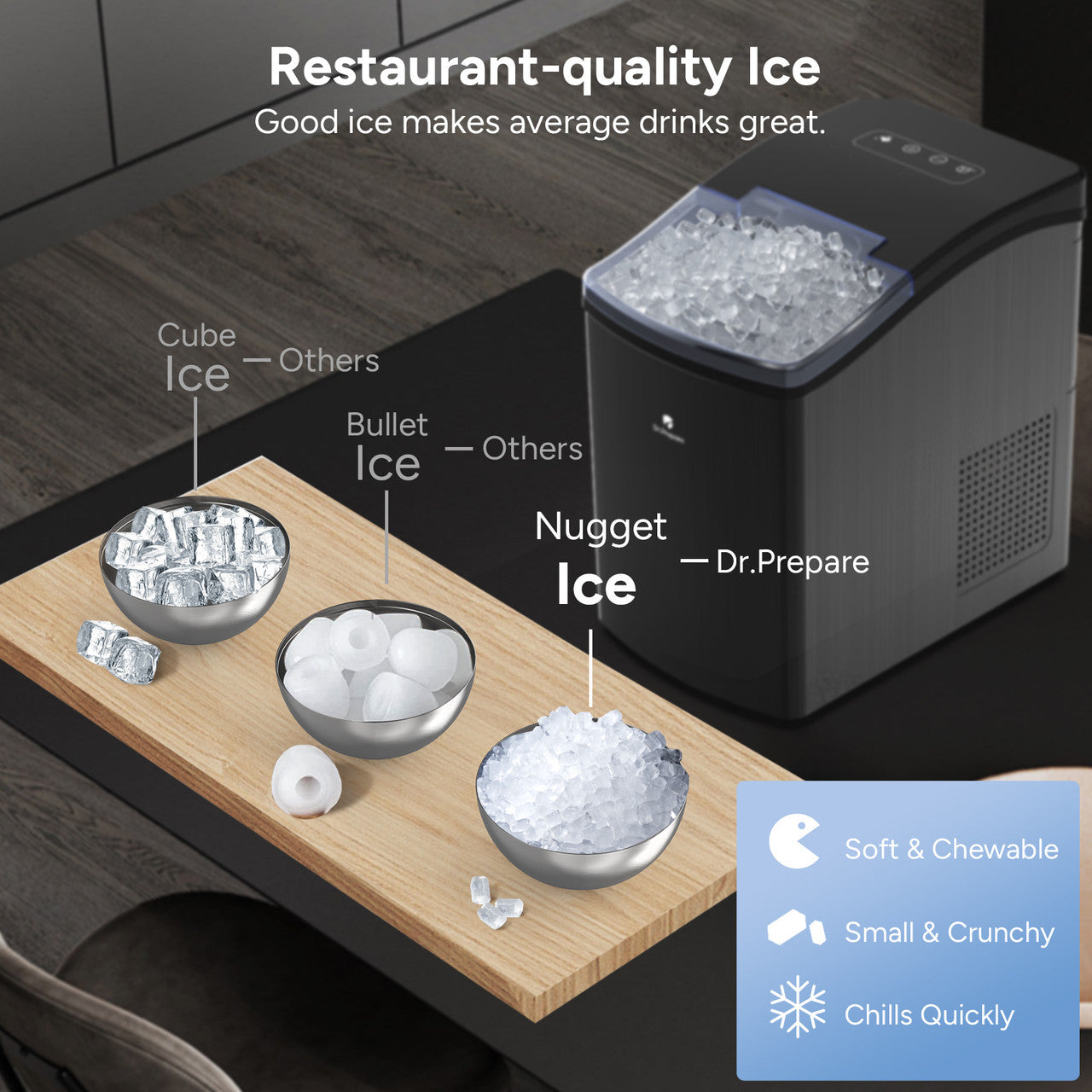 3. Sonic nugget ice maker