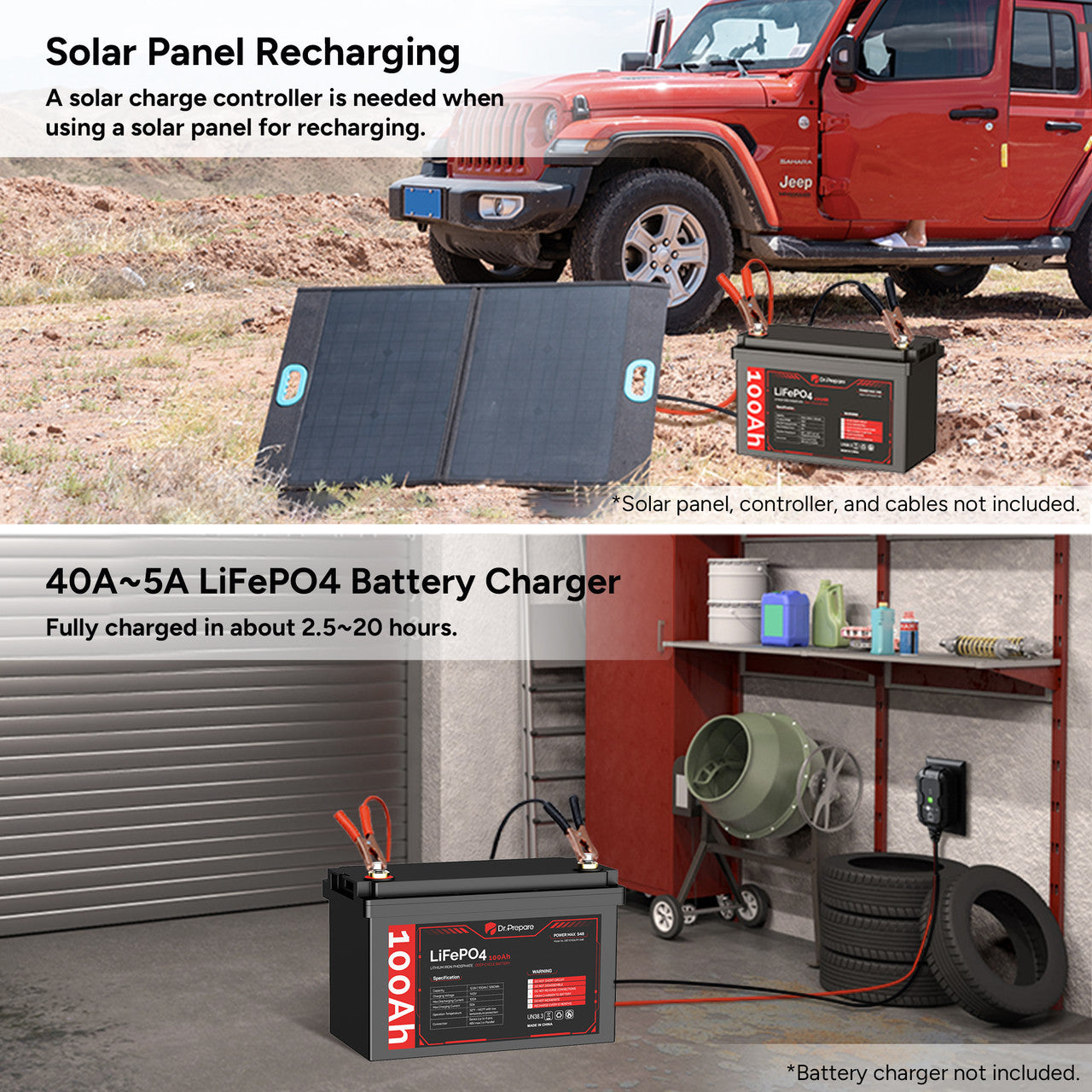 3. solar charge battery