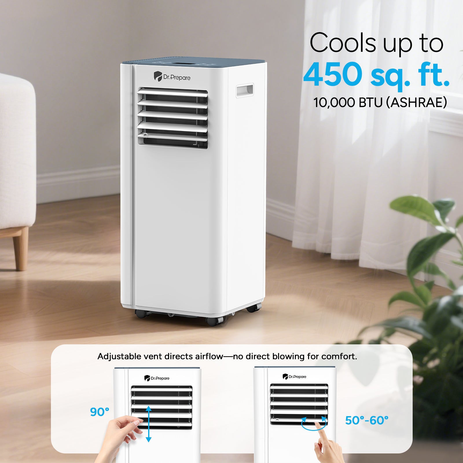 Dr.Prepare 10000 BTU Smart WiFi Portable Air Conditioner