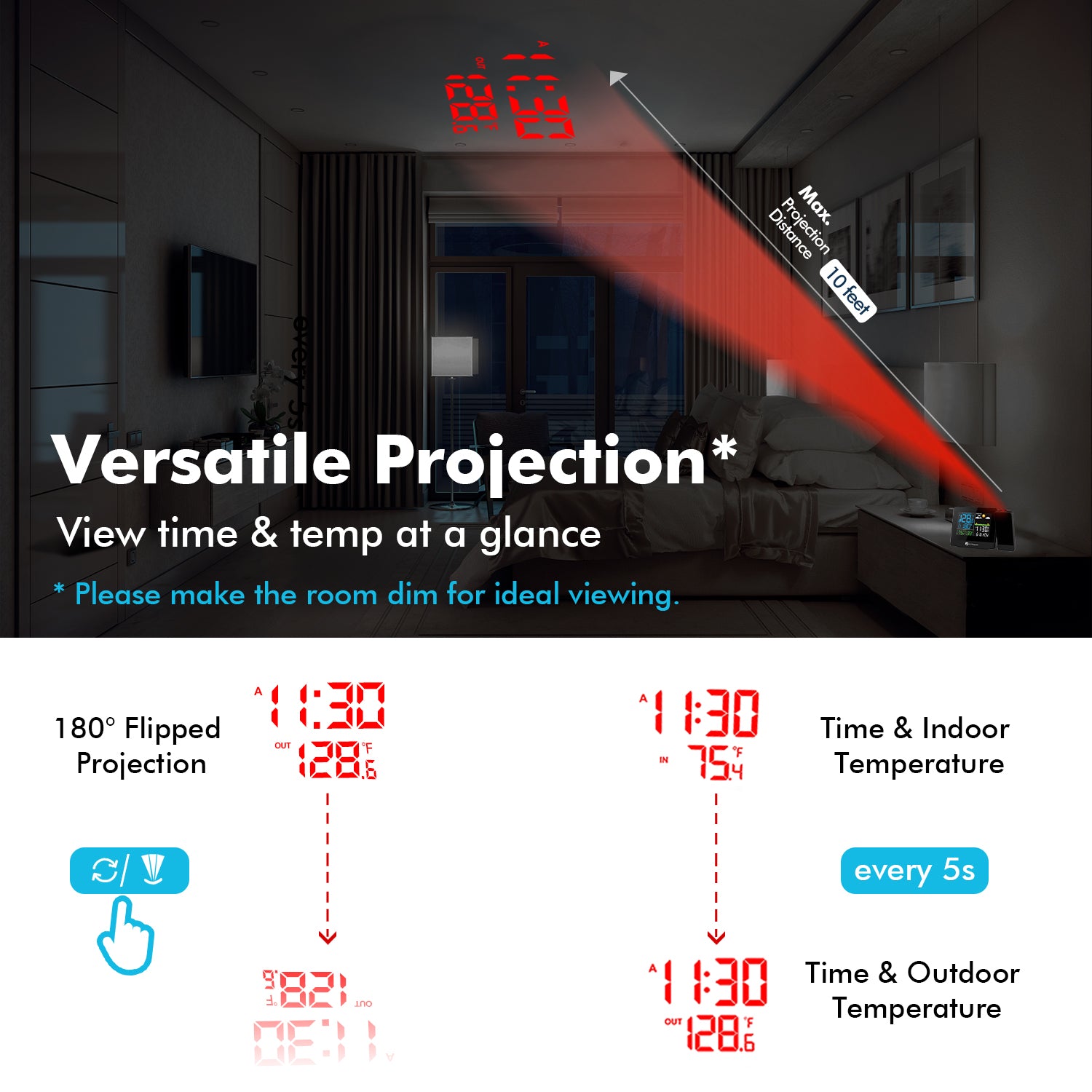 Projection Alarm Clock 003
