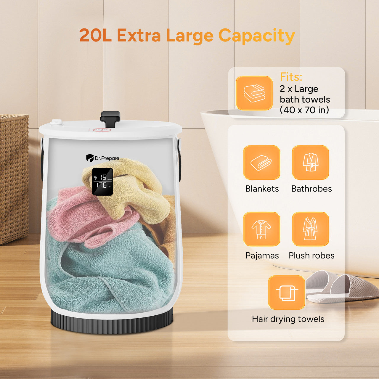 20L Extra Large Capacity