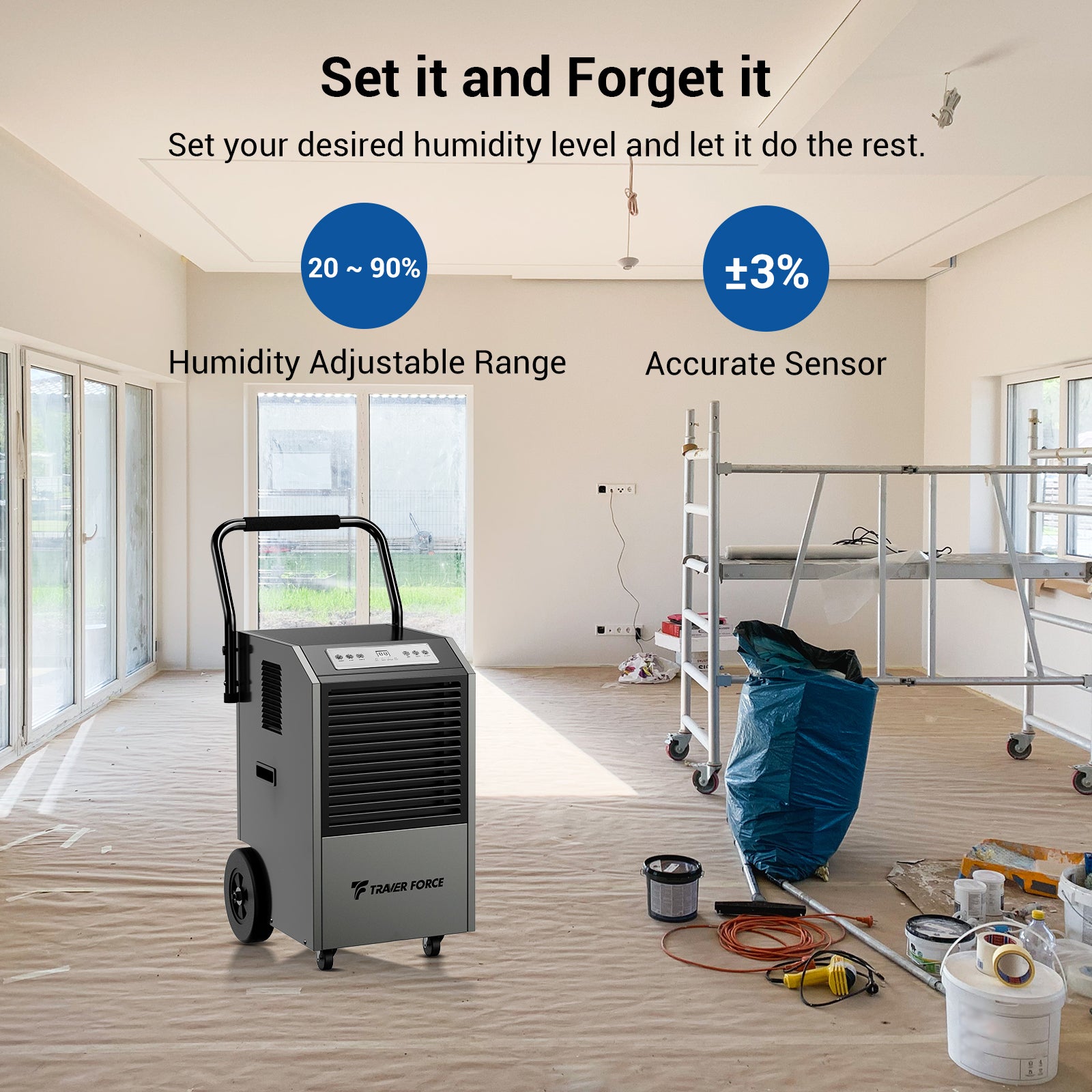 Traver Force 170 Pints Commercial Dehumidifier