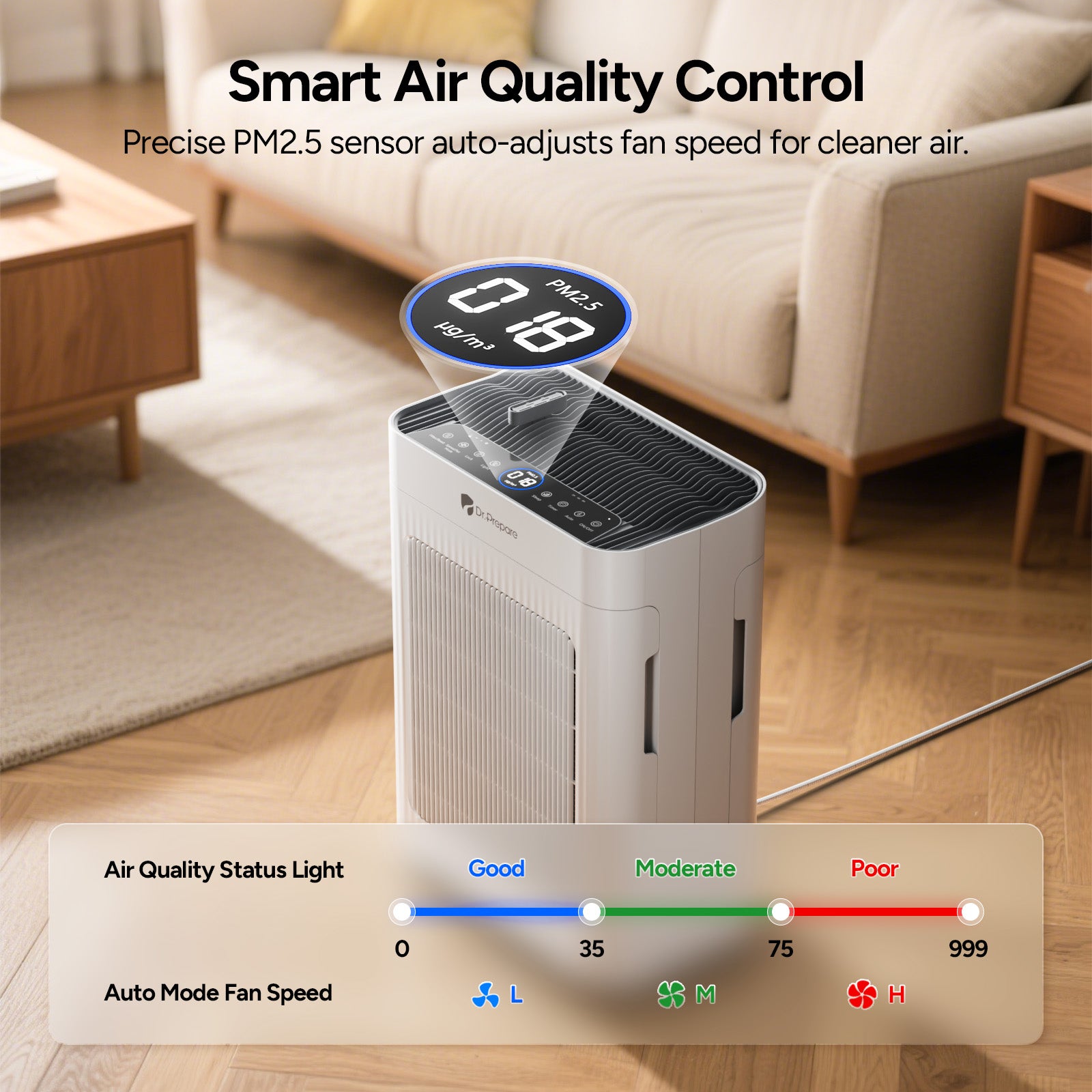 DAP01 HEPA Air Purifier with Pet Mode
