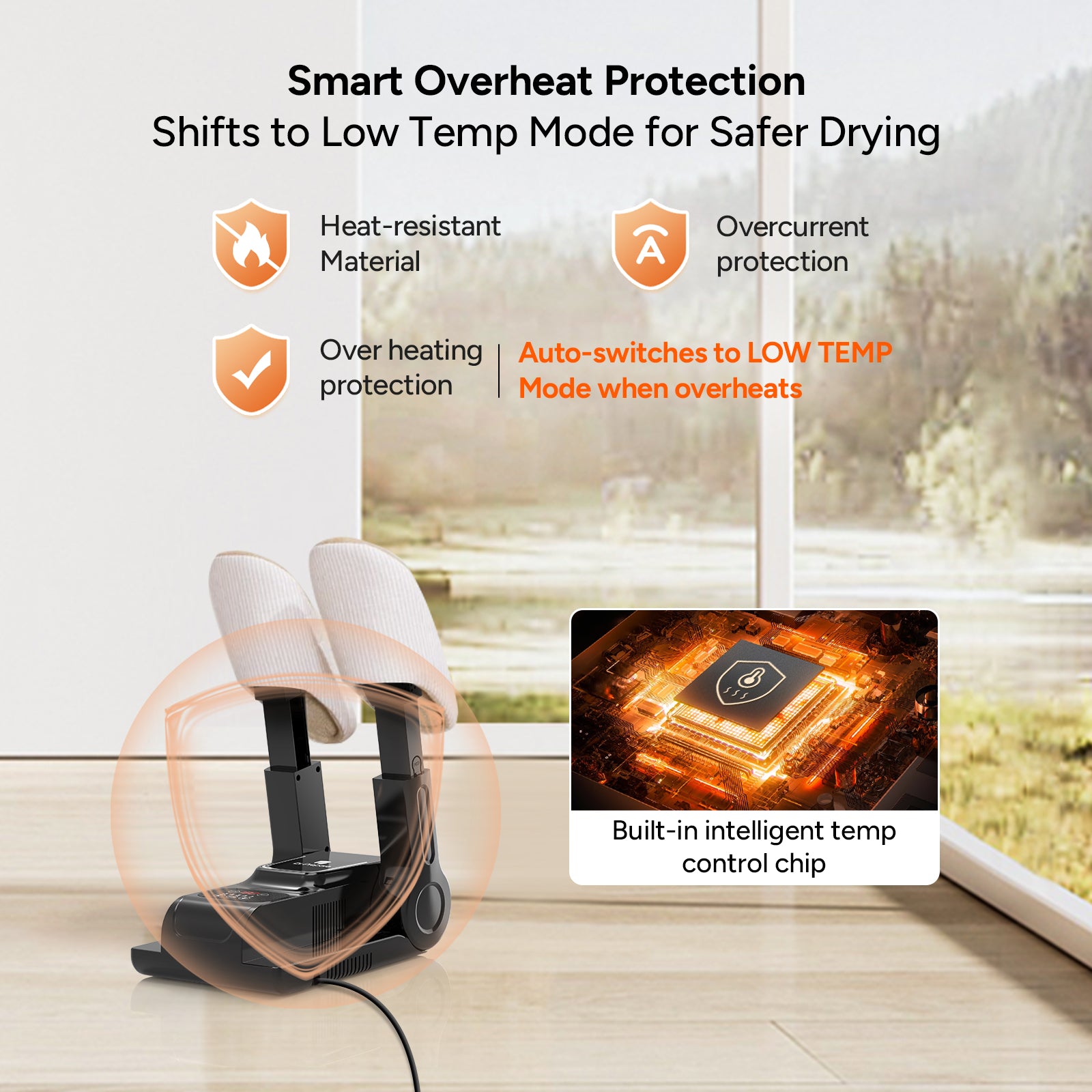 Dr.Prepare Upgraded Shoe Dryer with 180-min Auto-off Timer & Aroma Box