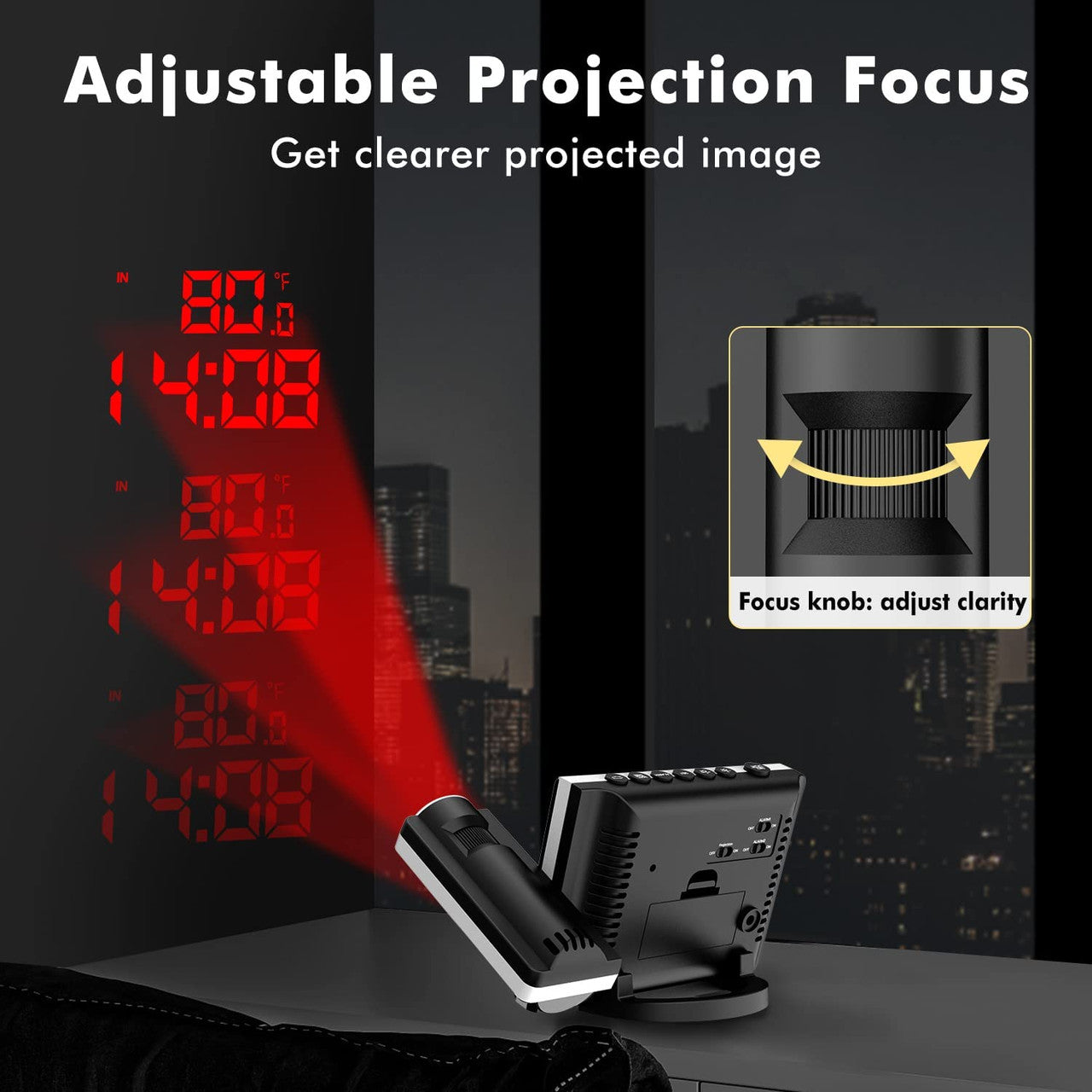 Projection Alarm Clock 005