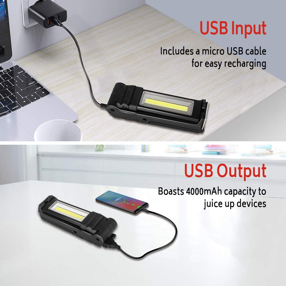 Dr. Prepare 400-Lumen Rechargeable COB LED Work Light