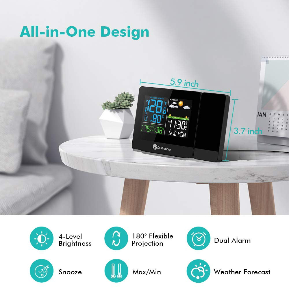 健康管理・計測計 100% Wake-Up Alarm - Pro Version Projection Alarm Clock 003 | Dr.Prepare