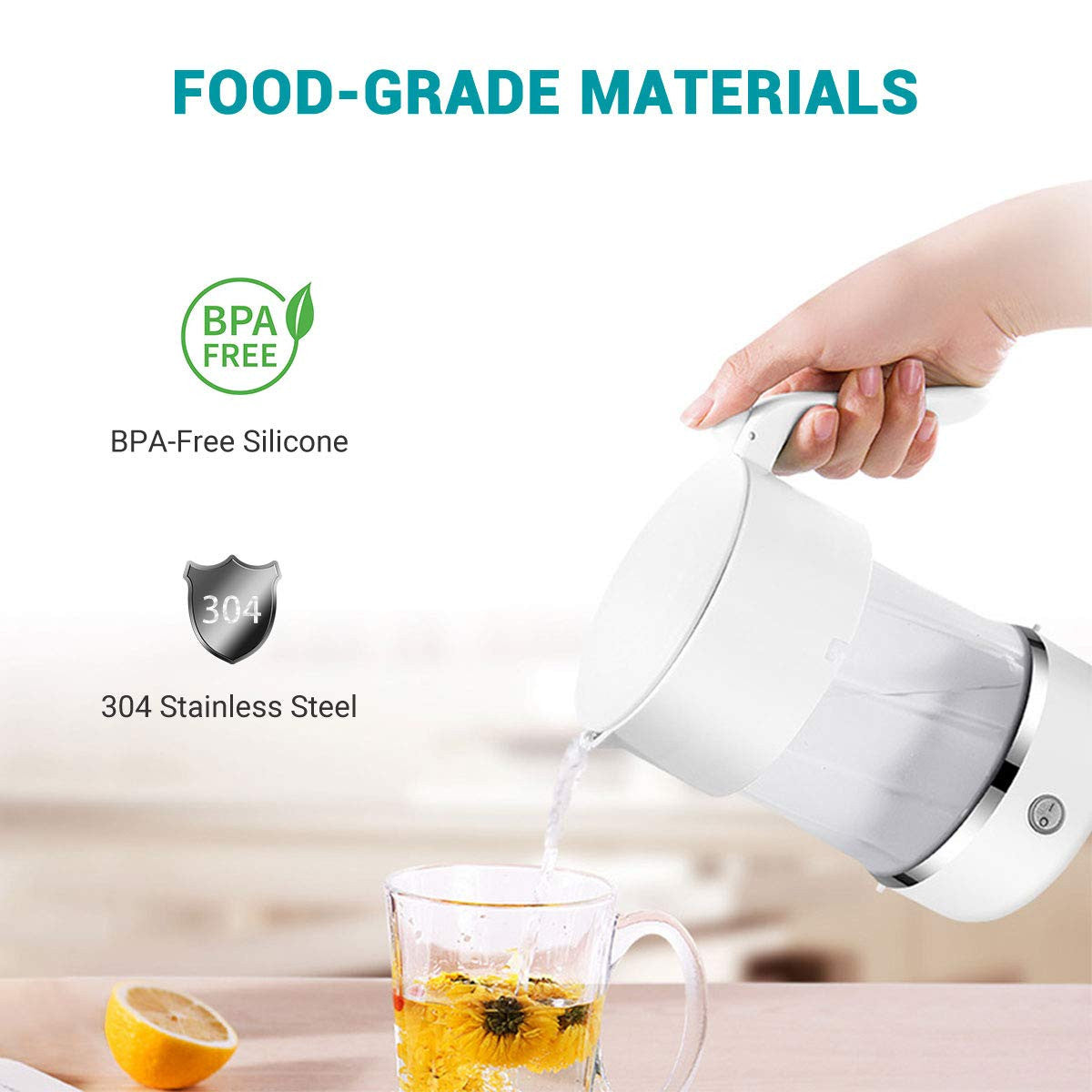 Dr. Prepare Foldable Electric Kettle 