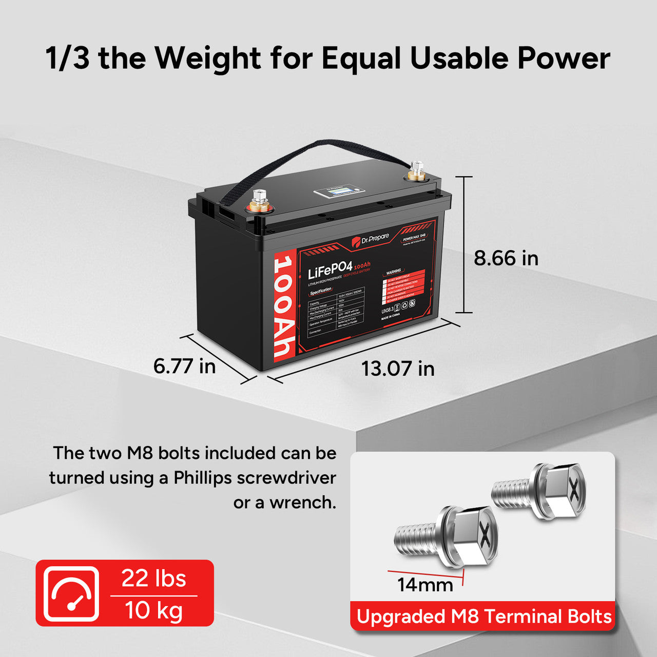 7. lightweight lithium battery