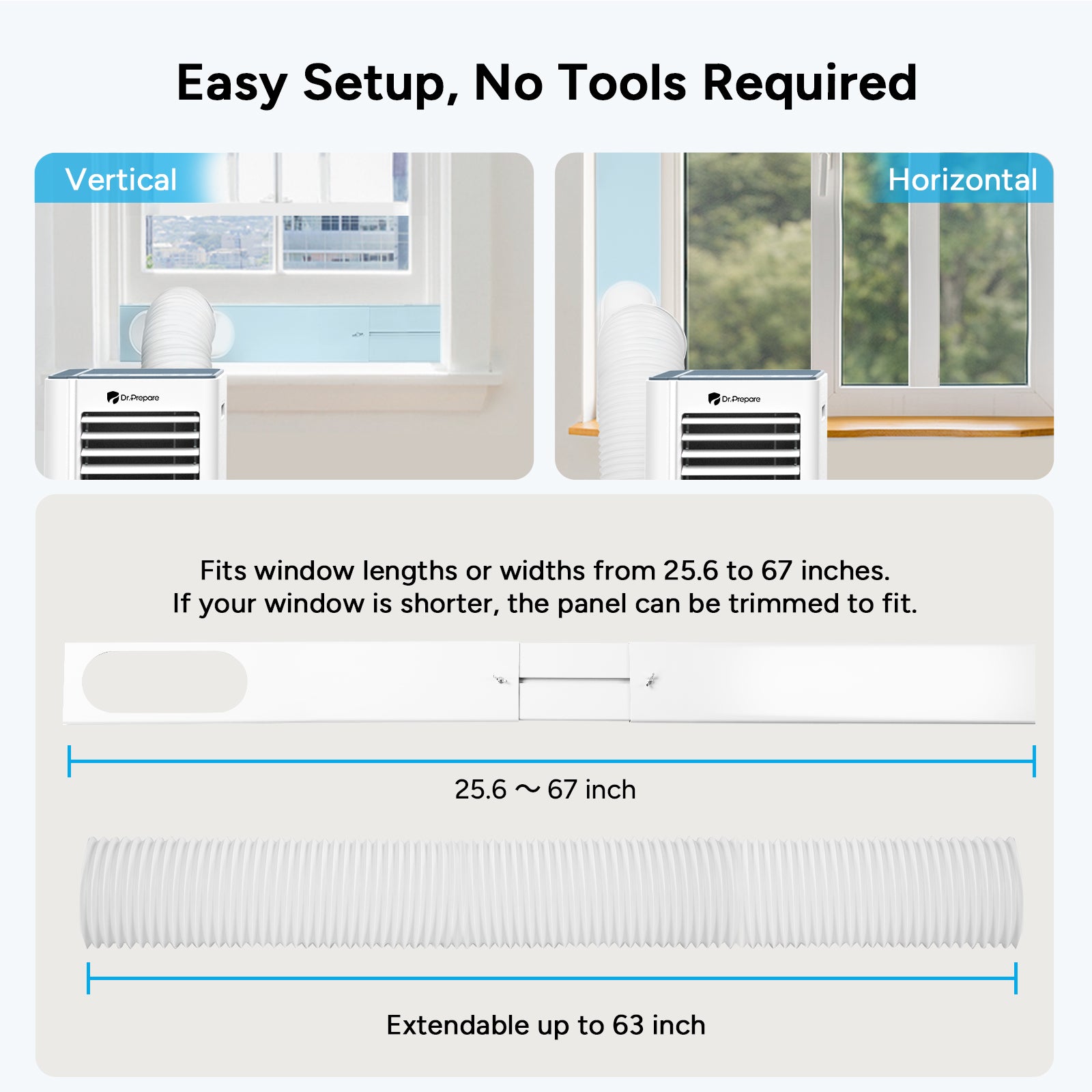 Dr.Prepare 10000 BTU Smart WiFi Portable Air Conditioner