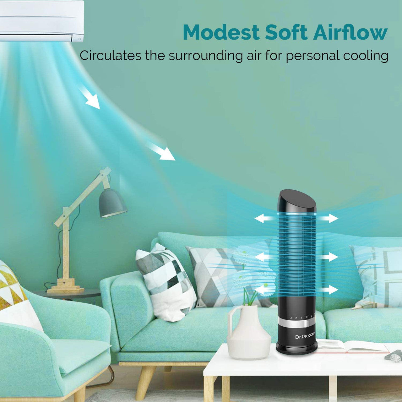 16″ Oscillating Tower Fan