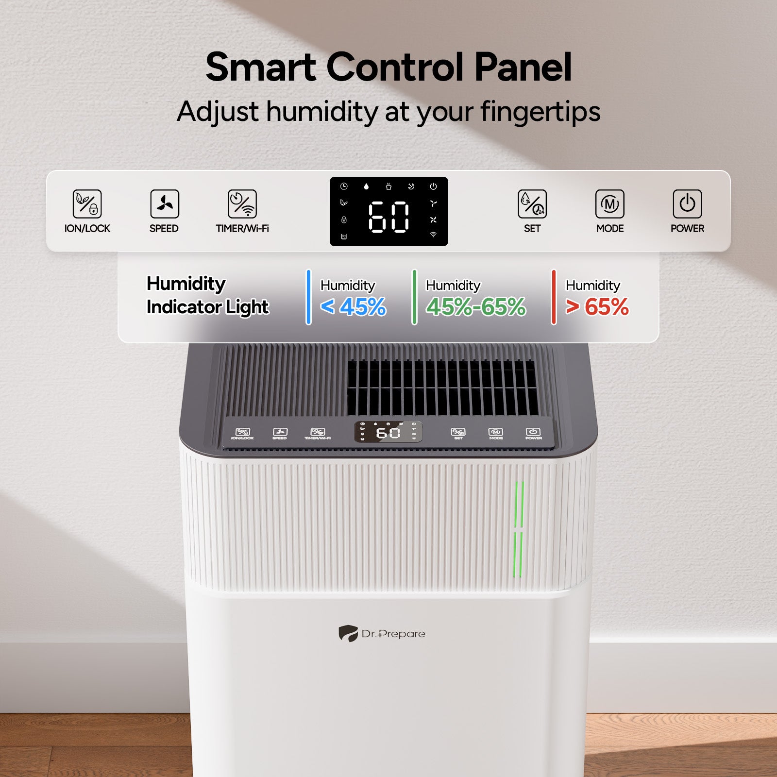 DR.PREPARE 65 Pints Home Dehumidifier