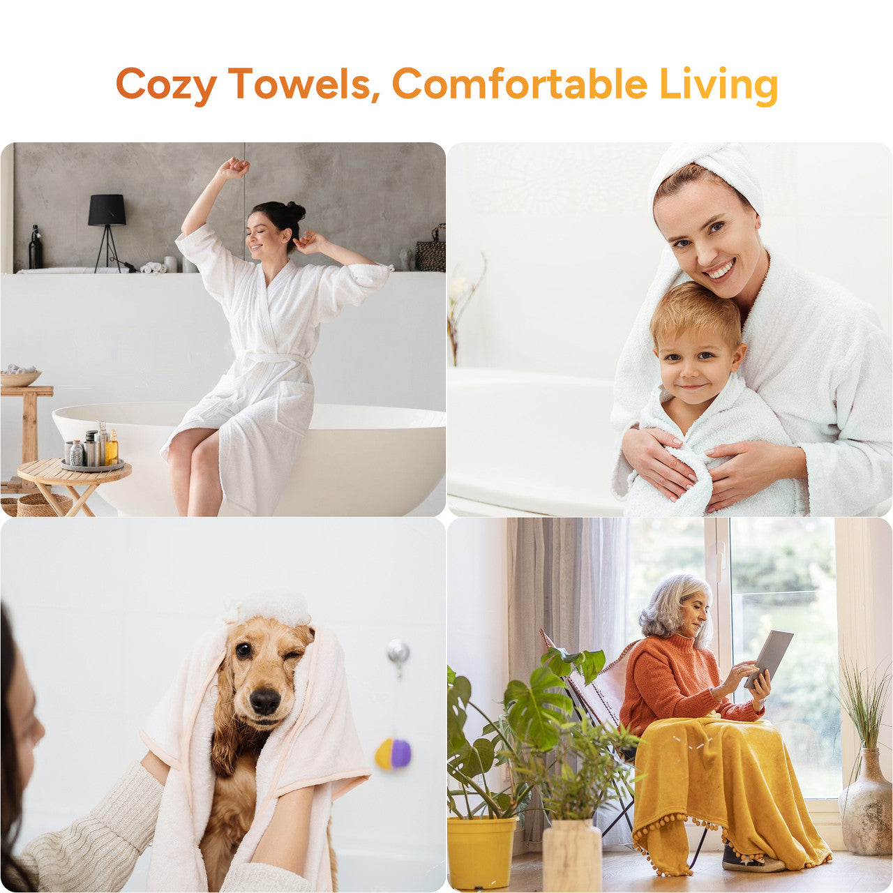 Cozy Towels, Comfortable Living