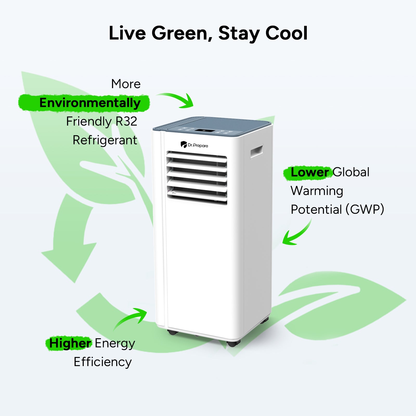 Dr.Prepare 10000 BTU Smart WiFi Portable Air Conditioner